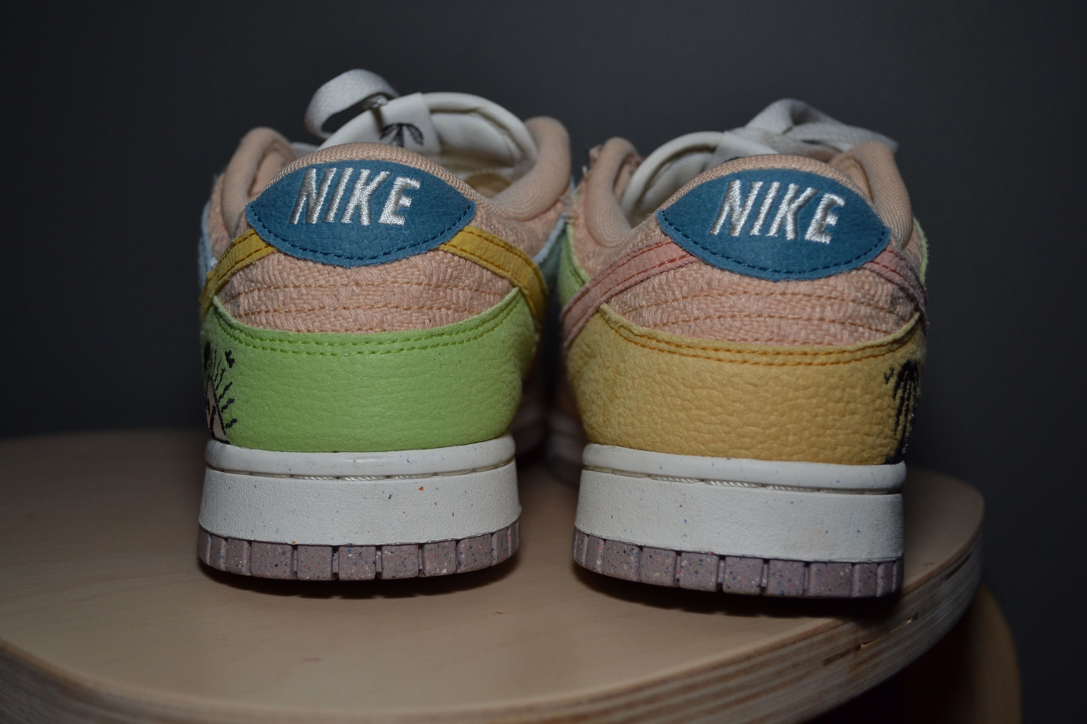 Nike Nike Dunk Low SE Sun Club Multi Peach Pink DQ0265-100 10 US Size US 10 / IT 40 - 4 Thumbnail