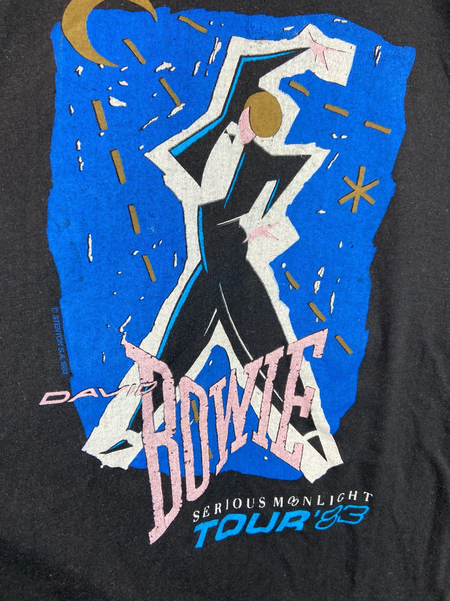 Vintage David Bowie 1983 Serious Moonlight Tour Tee L Size US L / EU 52-54 / 3 - 2 Thumbnail