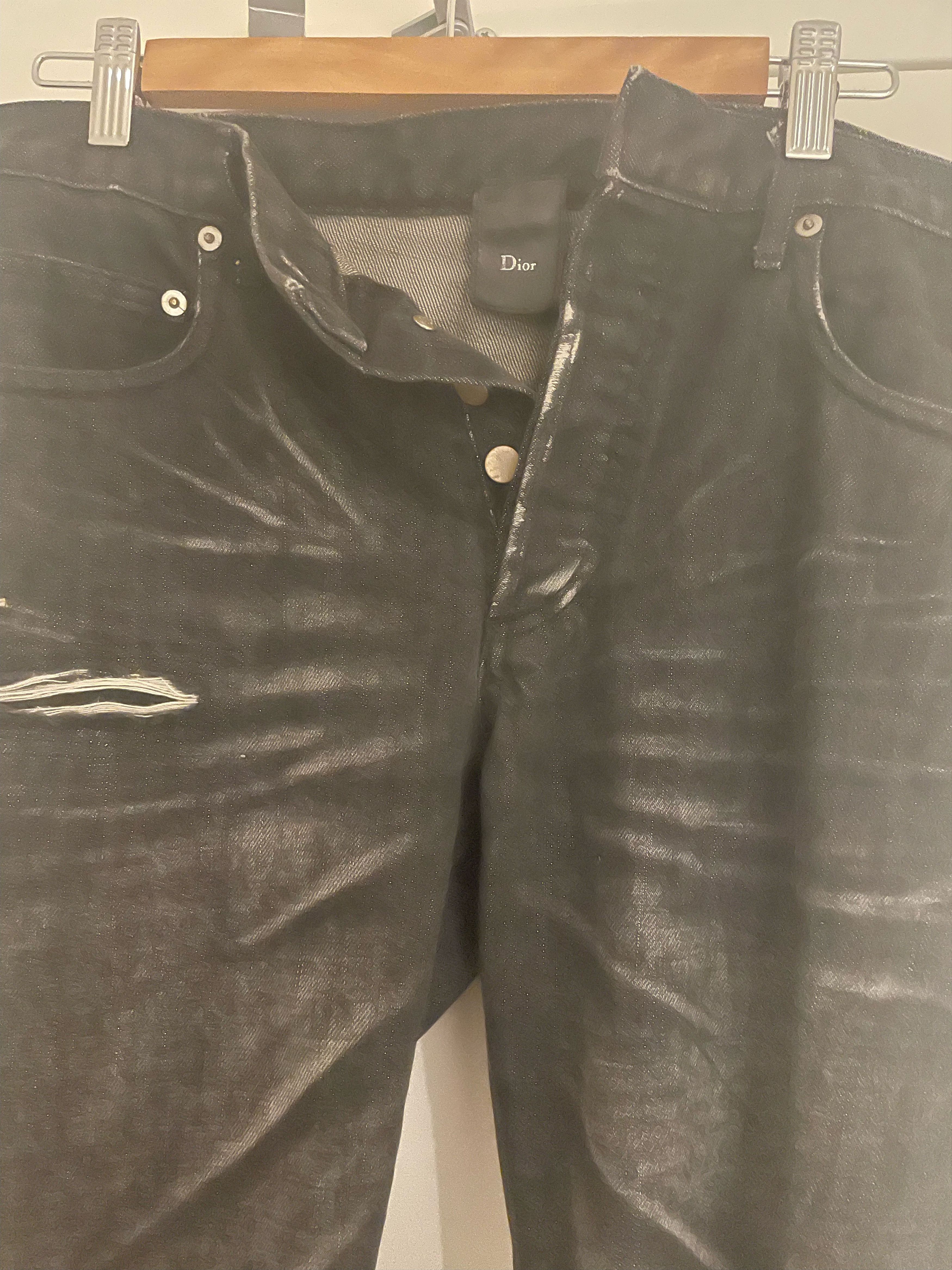 パンツ Dior homme claw bleached denim [Hedi] Dior Hedi Slimane Dior HOMME 03AW 32 inches Claw-bleached
