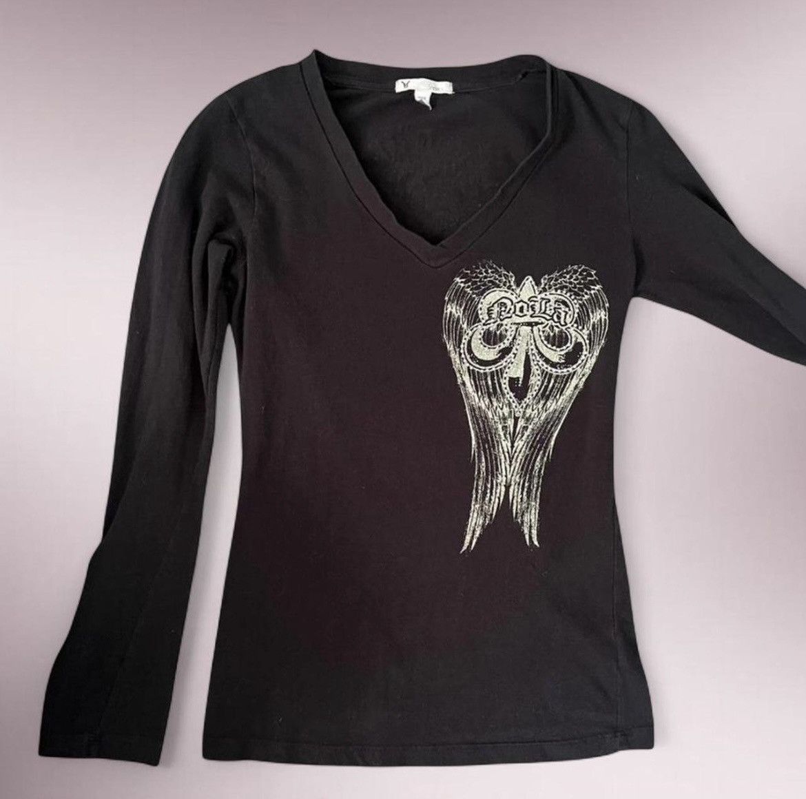 Other Vintage Goth Angel Wings Shirt Size S / US 4 / IT 40 - 1 Thumbnail