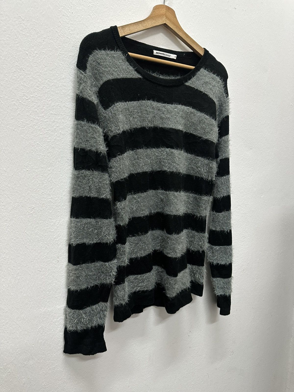 semanticdesign Semanticdesign Stripe Mohair Knitwear Size US L / EU 52-54 / 3 - 6 Thumbnail
