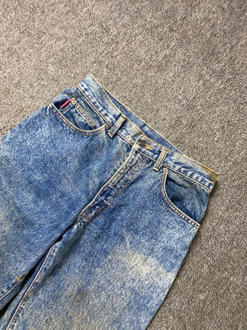 Japanese Brand Vintage G.L. Heart Acid Wash Denim Jeans (197) Size US 28 / EU 44 - 10 Thumbnail