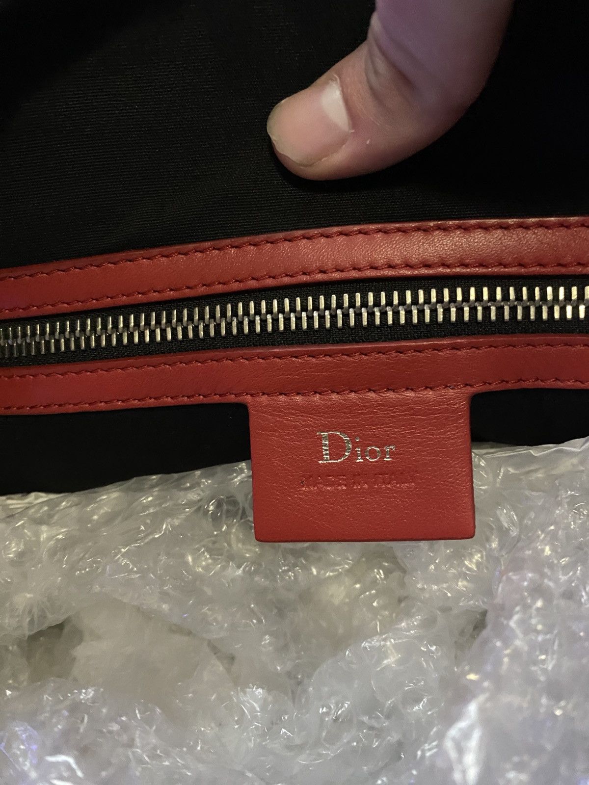 1/1 Dior FW17 Runway Gradient Leather Black Messenger Bag