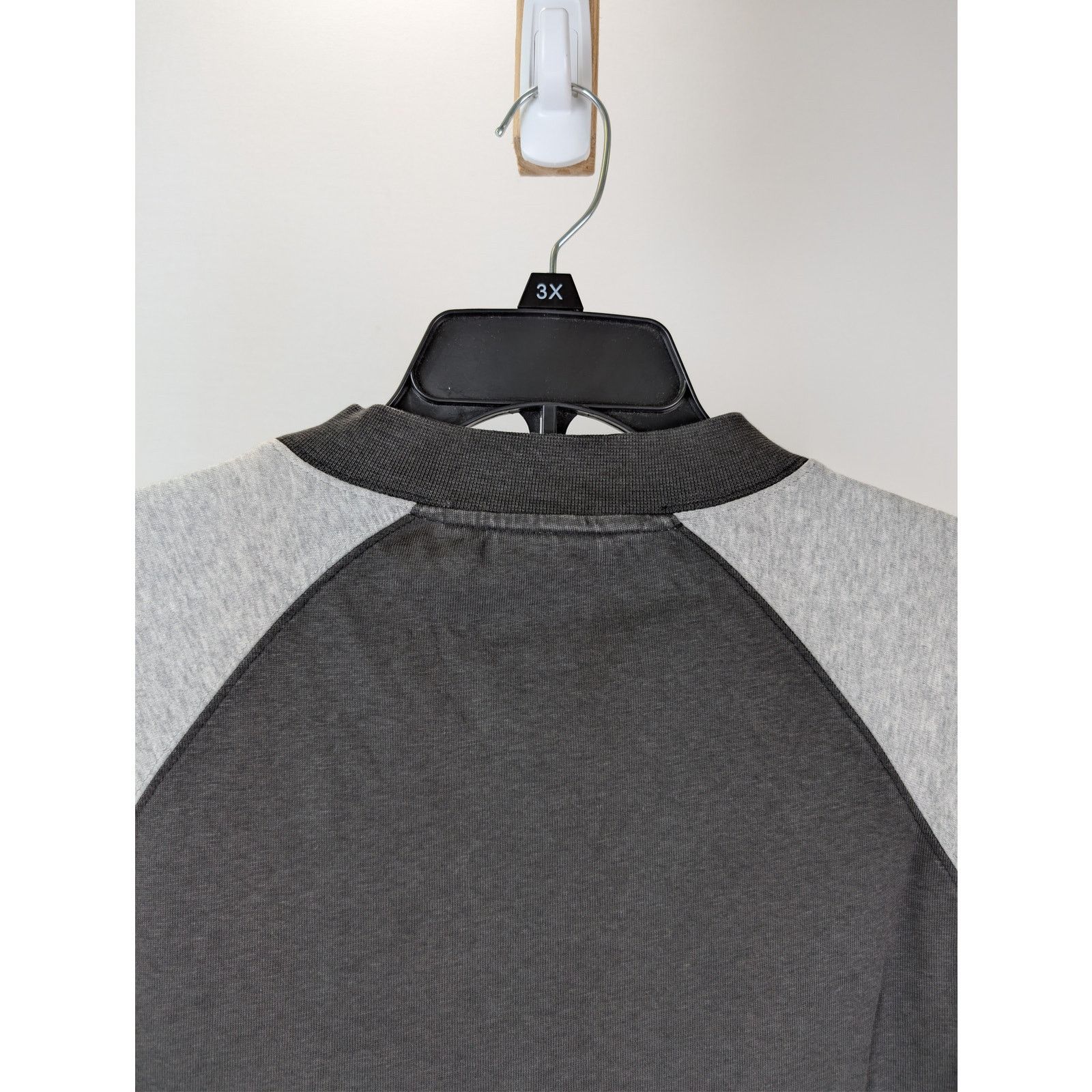 Balenciaga o1rshd1 Neg Print Raglan Oversized T-Shirt in Heather Grey Size US S / EU 44-46 / 1 - 13 Thumbnail