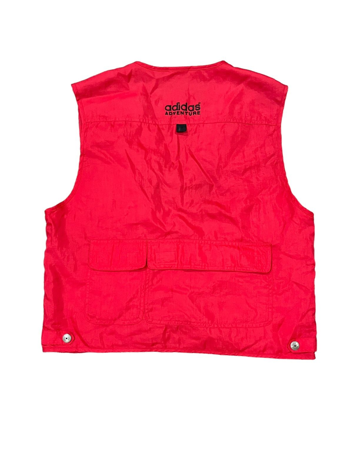 Adidas × Vintage 90s Adidas adventure multi pocket outdoor nylon vest Size US L / EU 52-54 / 3 - 5 Thumbnail