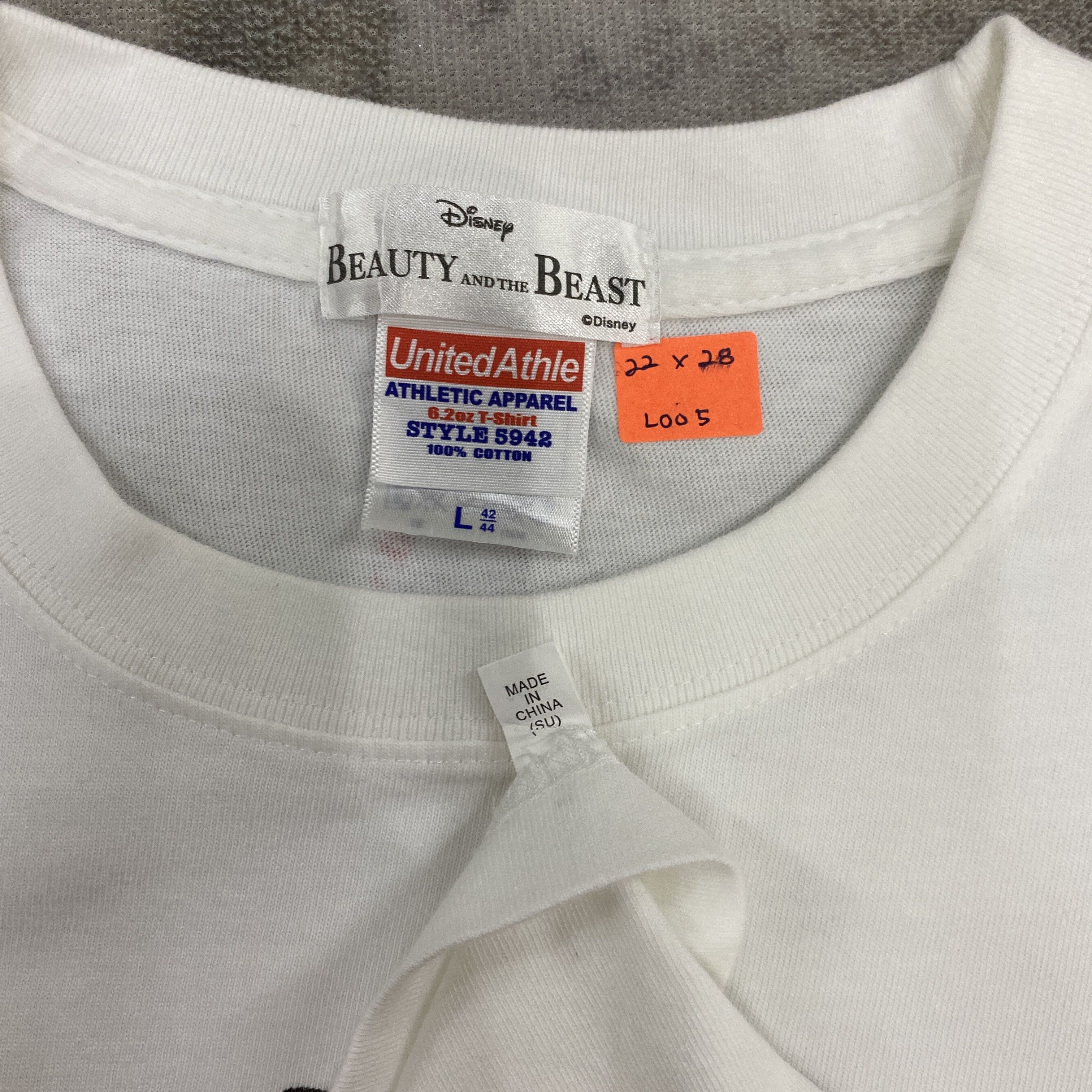 Beauty Beast Vintage Beauty and The Beast T-Shirt - L005 Size US L / EU 52-54 / 3 - 4 Thumbnail