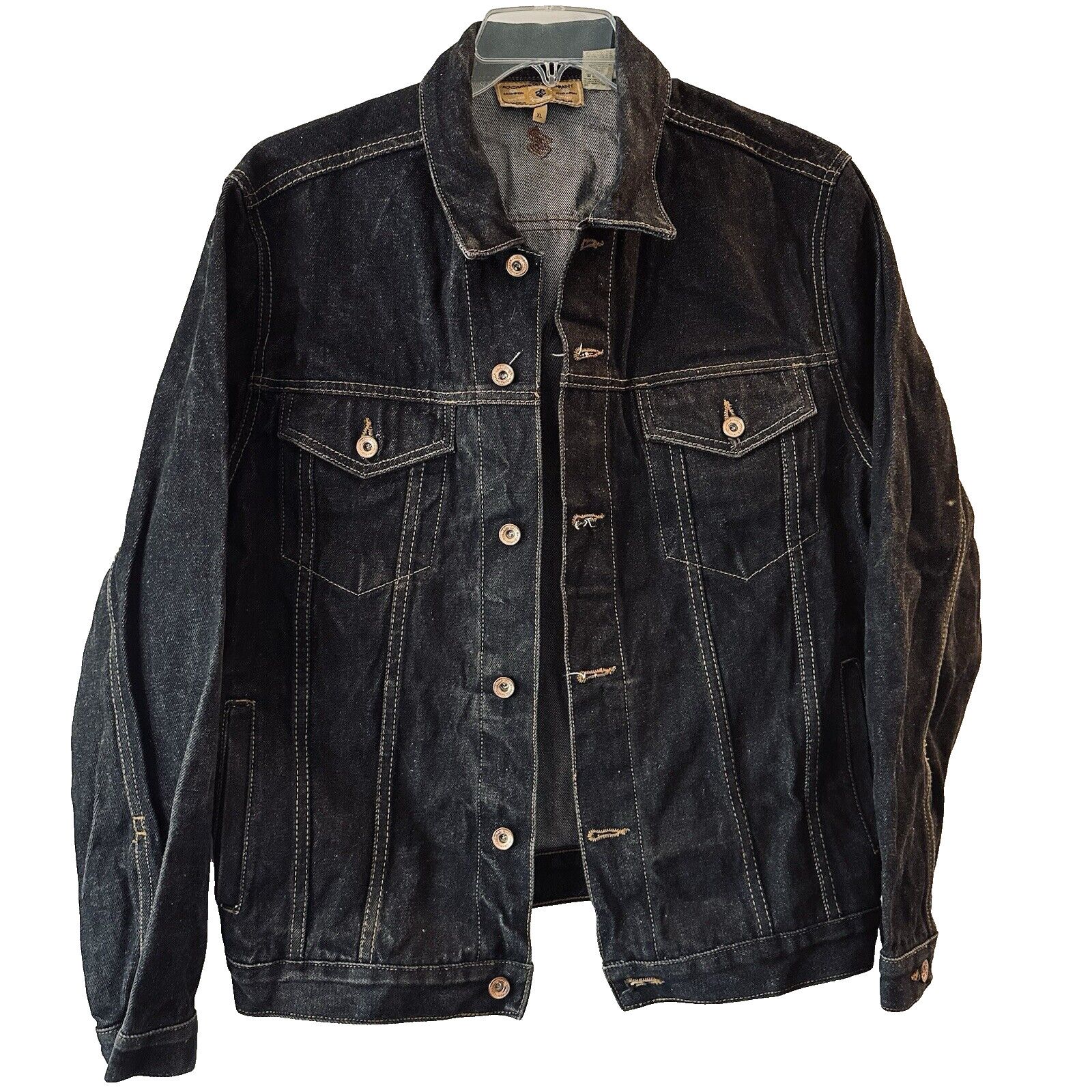 Rocawear Rocawear Jean Jacket Size XL Black Hip Hop Western Gorpcore Size US XL / EU 56 / 4 - 1 Thumbnail