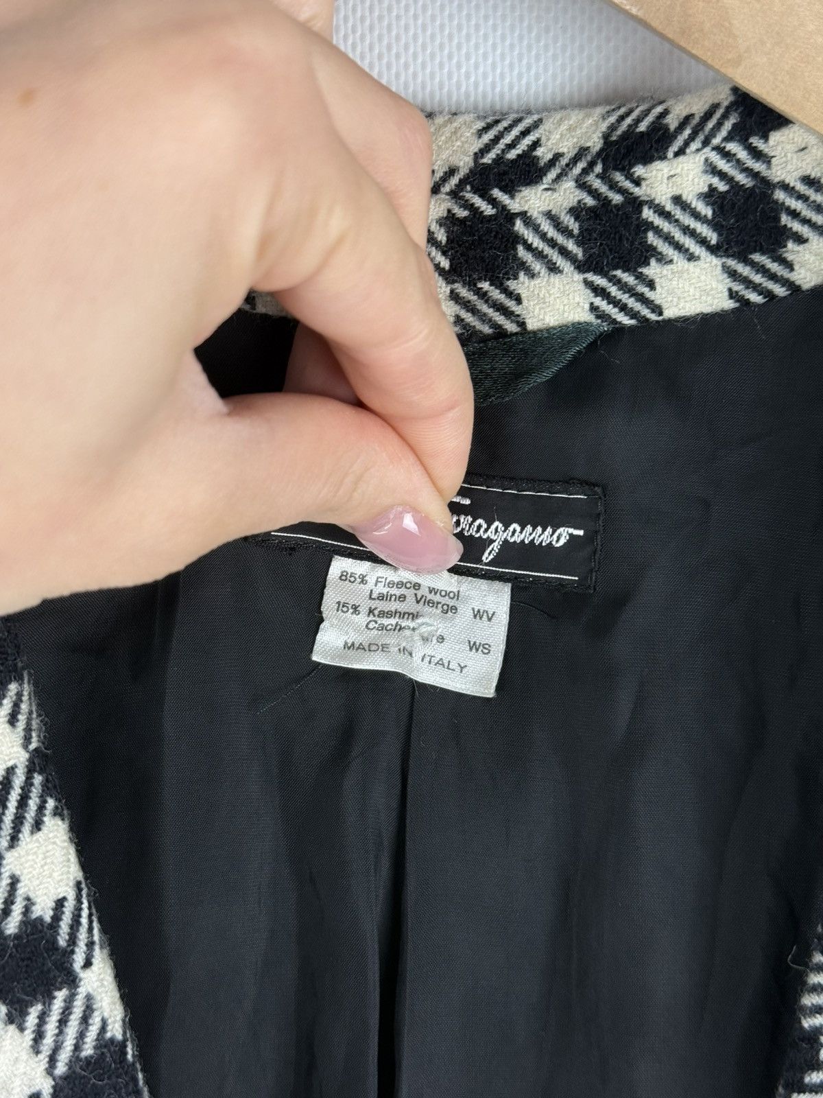 Salvatore Ferragamo Salvatore Ferragamo VTG Plaid Wool Cashmere Blazer Jacket Size M / US 6-8 / IT 42-44 - 12 Thumbnail