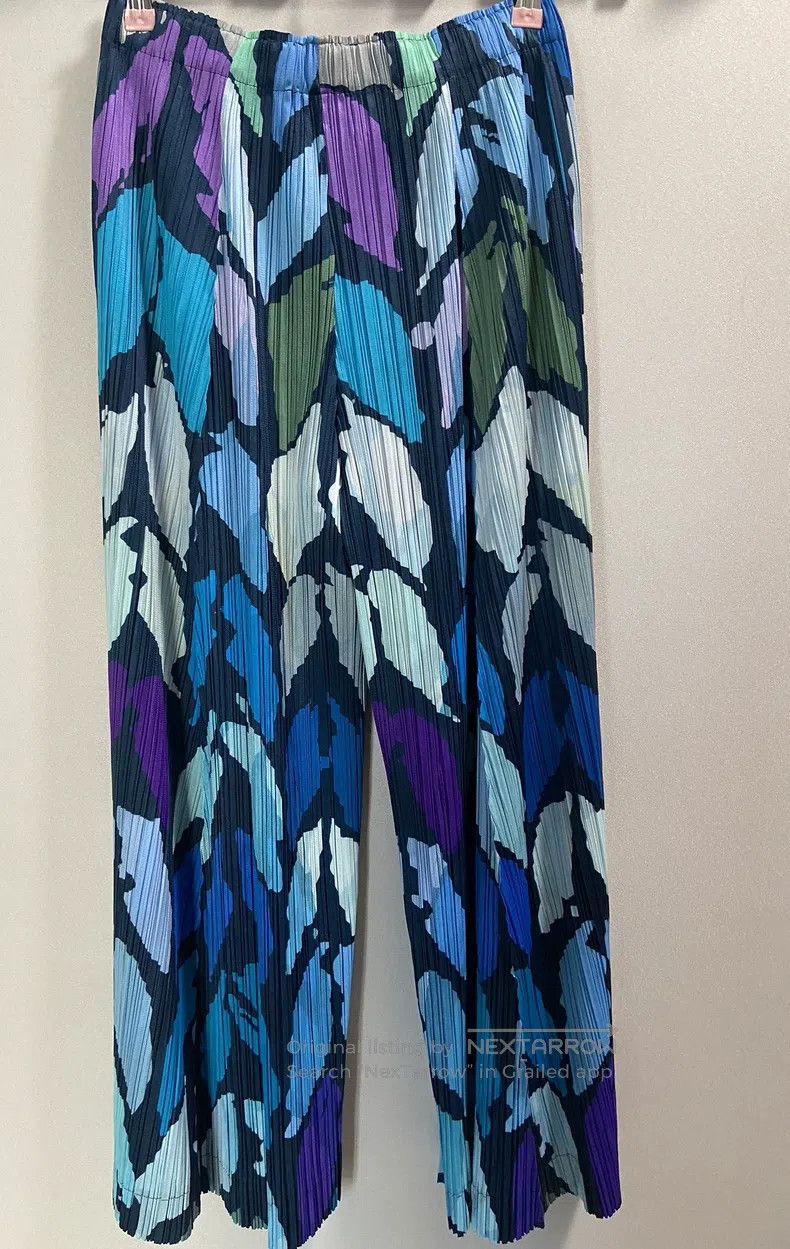 Issey Miyake Issey Miyake Blue Trousers Size 25" / US 0 / IT 36 - 1 Thumbnail