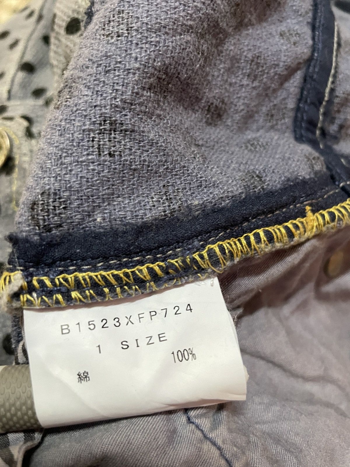 Frapbois Frapbois Japan Half Double Knee Polkadot Distressed Pants Size US 32 / EU 48 - 15 Thumbnail
