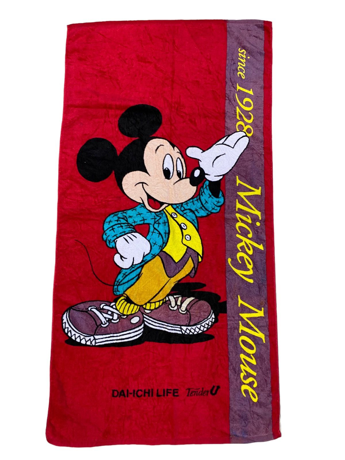 Disney × Mickey Mouse × Vintage 💥VINTAGE MICKEY MOUSE DISNEY Japan bath Towel Size ONE SIZE - 1 Thumbnail