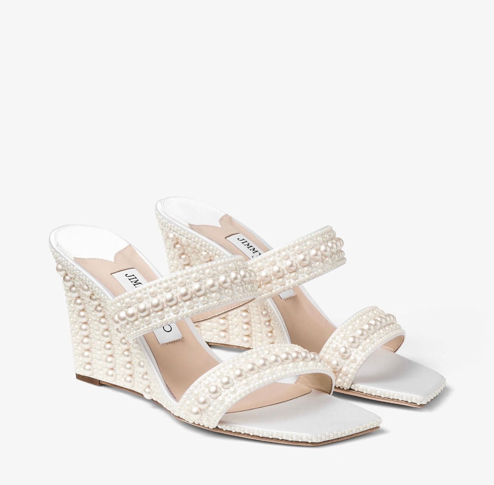 Jimmy Choo Jimmy Choo Sacoria Wedges Size US 7.5 / IT 37.5 - 2 Thumbnail