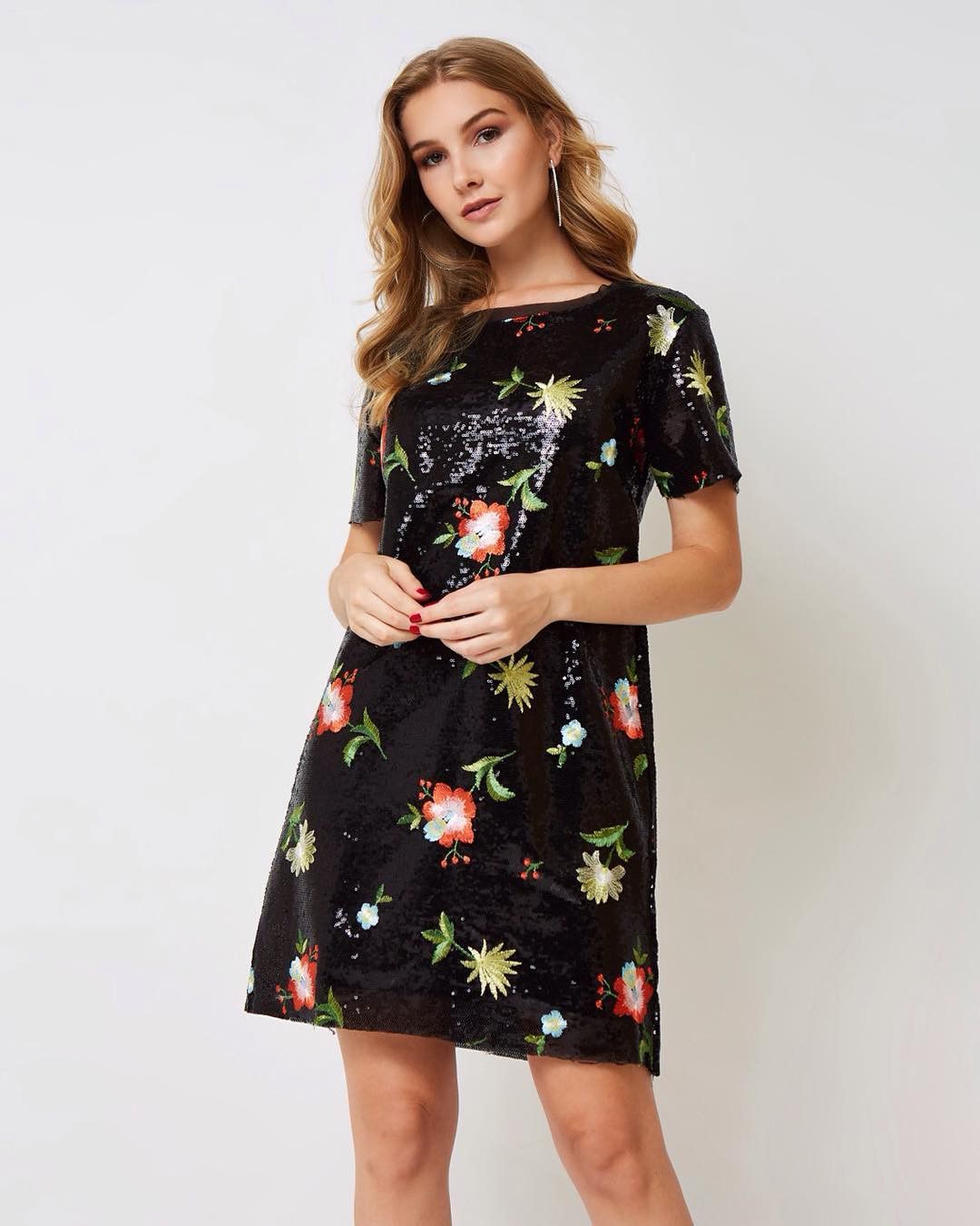 princess polly baby blue dress My Audrey Hepburn Inspired A-Line Little Black Dress Style main image 0