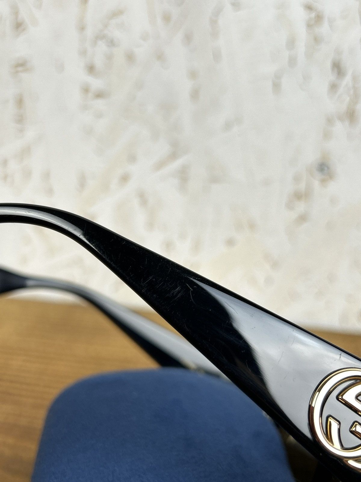 Gucci Gucci Rectangular Frame Futuristic Glasses Black GG0358S Size ONE SIZE - 6 Thumbnail