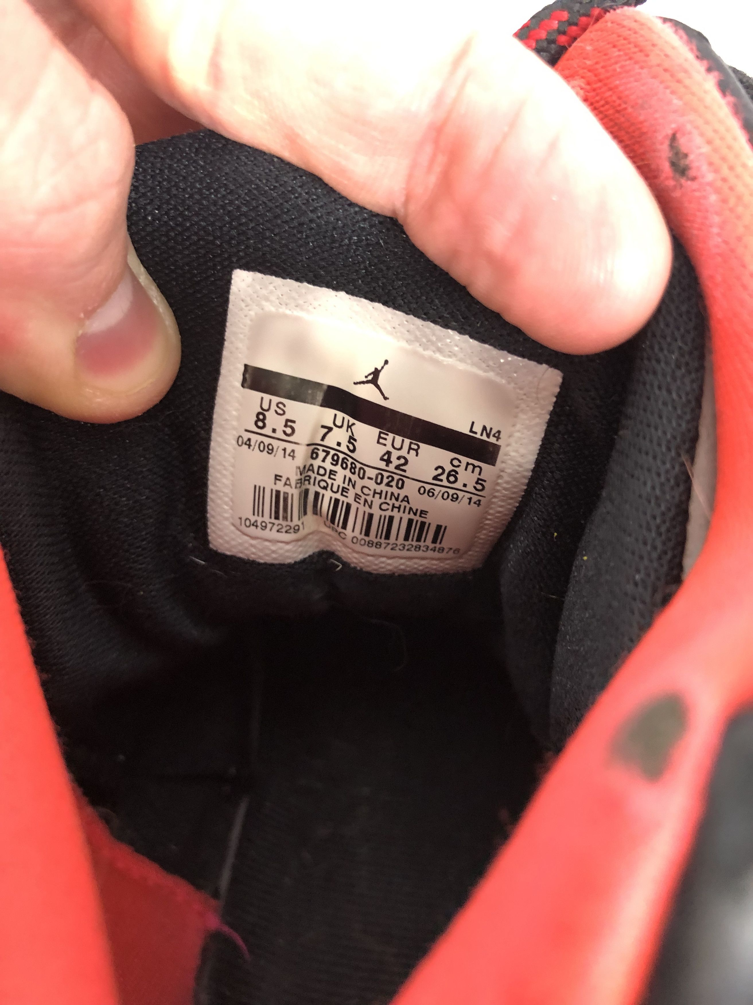 Jordan Brand Nike Jordan Flight Remix Black Infrared 679680-020 Shoes Size US 8.5 / EU 41-42 - 8 Thumbnail