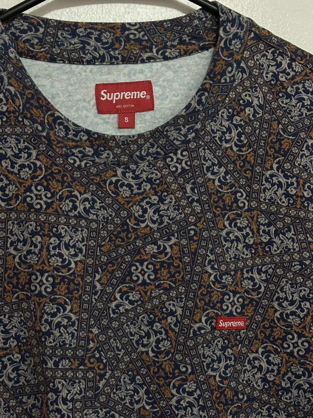 Supreme Supreme Small Box Logo Floral Tee Size US S / EU 44-46 / 1 - 2 Thumbnail