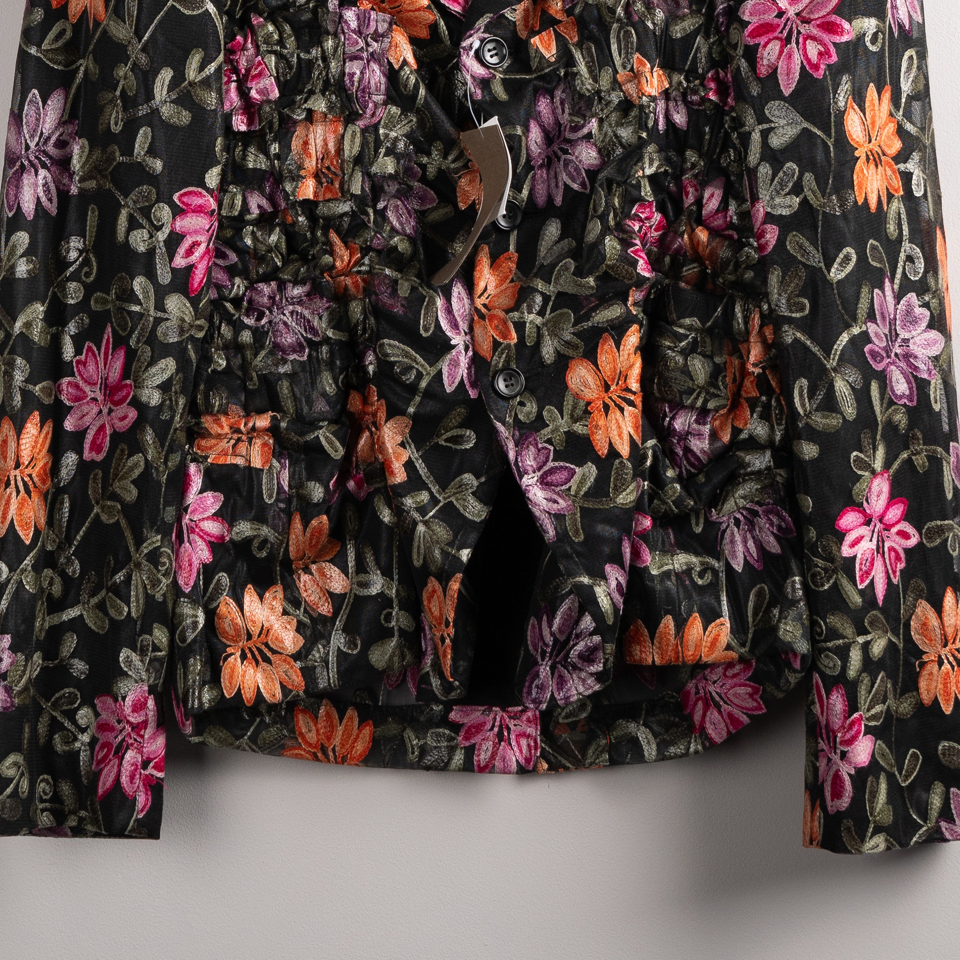 Comme des Garcons Homme Plus Comme Des Garcons Homme Plus SS19 Embroidered Mesh Floral Size US M / EU 48-50 / 2 - 6 Thumbnail