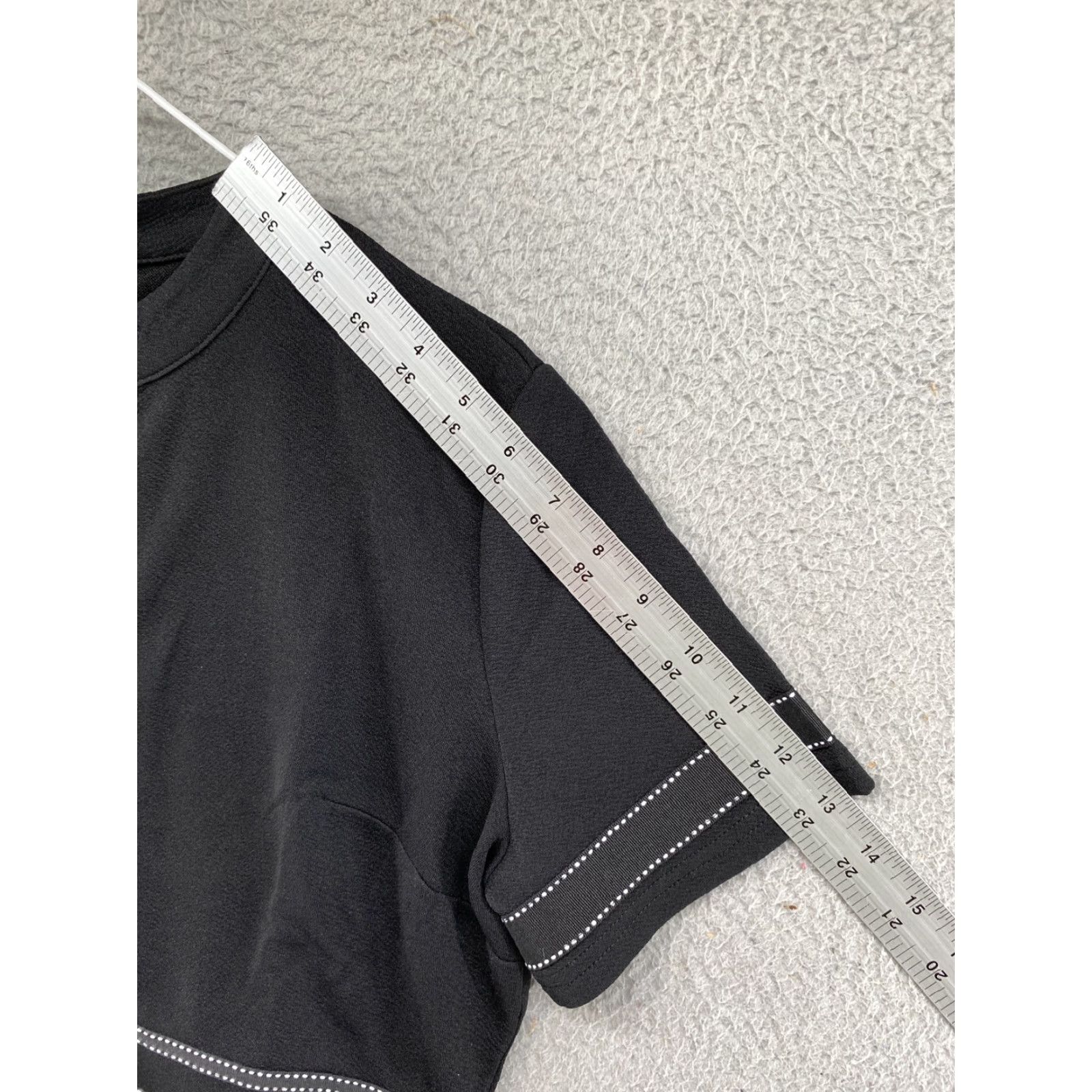 Vintage Homeyee Women’s Short Sleeve Shirt Dress Black 12 Cotton Polyester Spandex Logo Knee Length Dress Woman Shirt Dress Size XL / US 12-14 / IT 48-50 - 6 Thumbnail