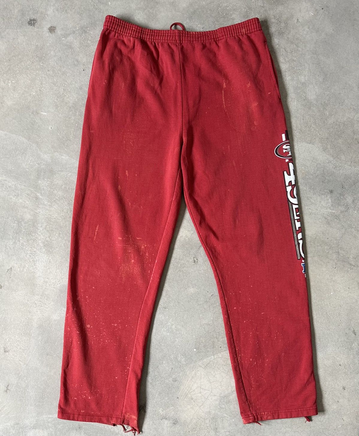NFL VINTAGE NFL 49ERS WELL WORN SWEATPANT Size US 36 / EU 52 - 2 Thumbnail