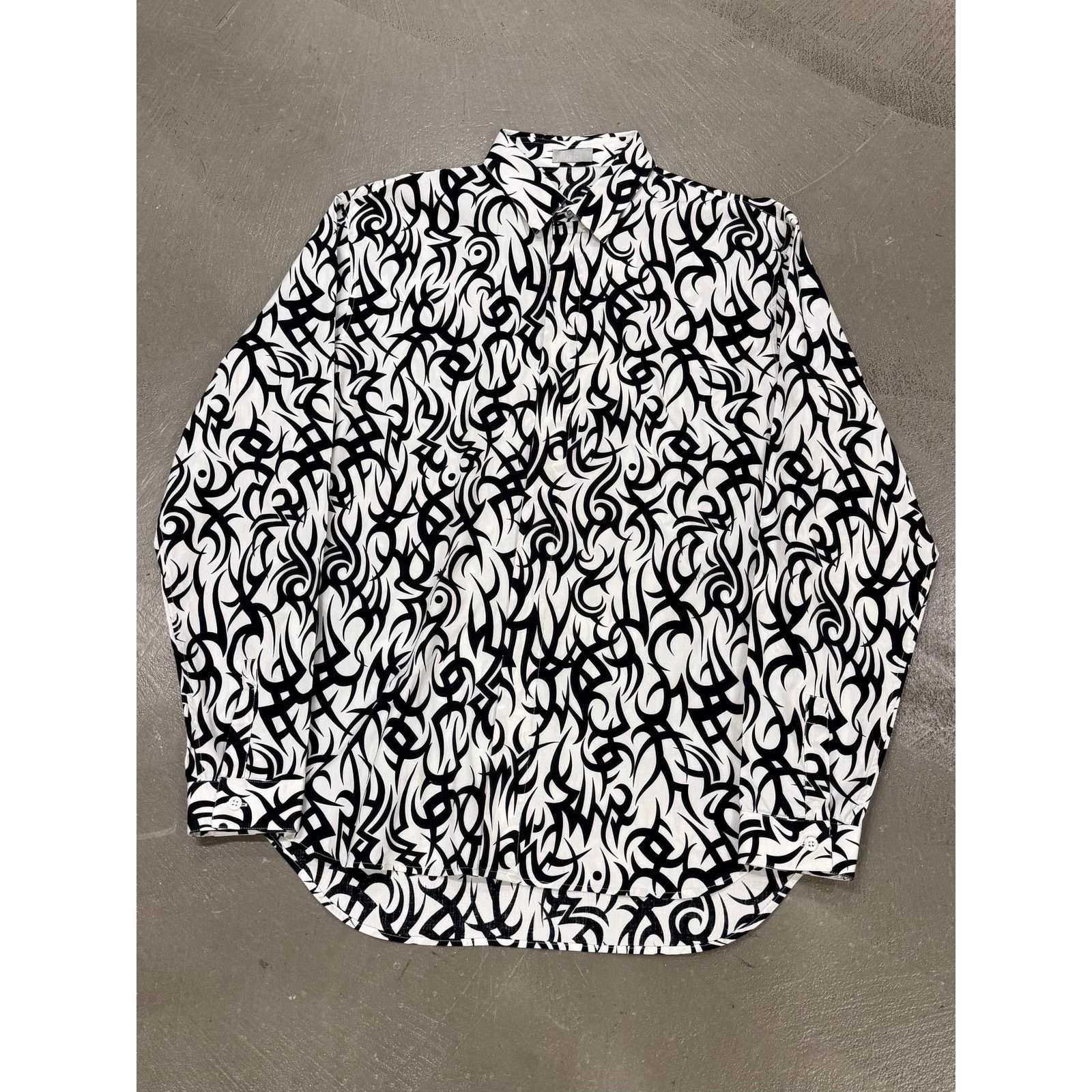 Dior 2010s Dior by Kris Van Assche tribal flame shirt Size S / US 4 / IT 40 - 1 Thumbnail
