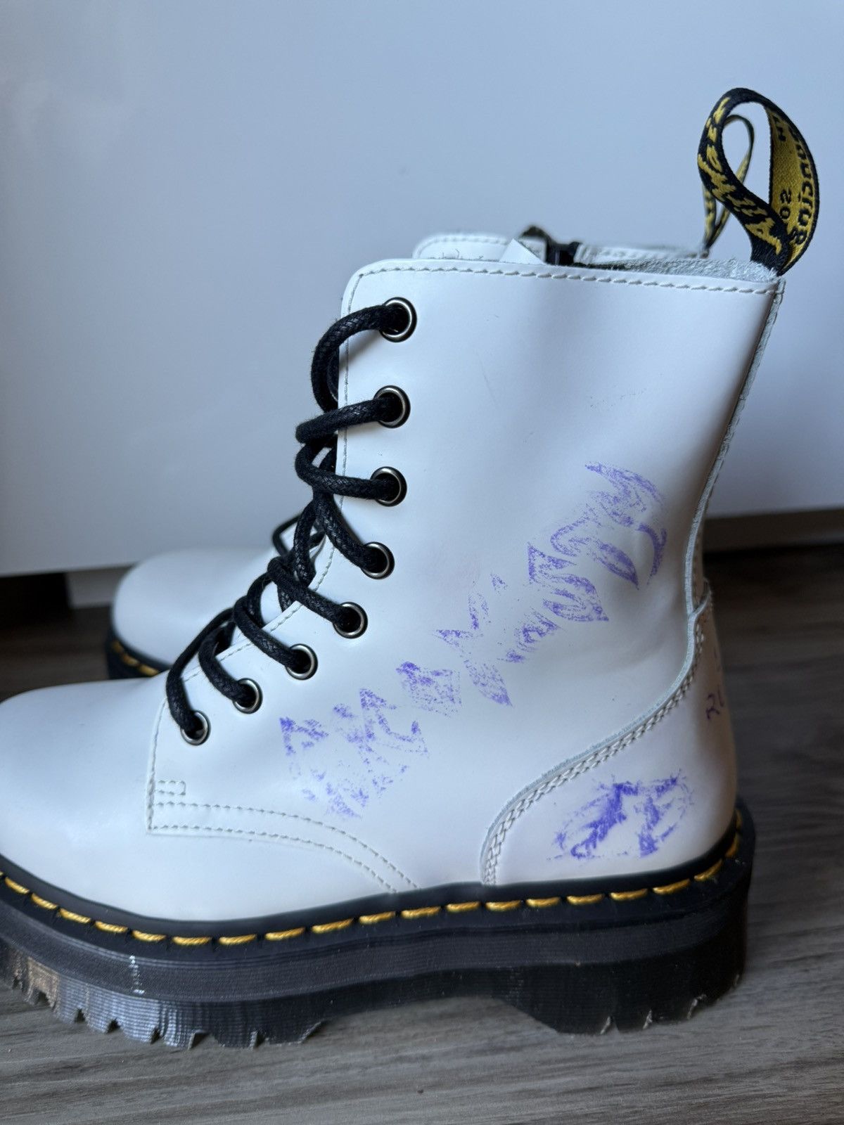 Dr. Martens Dr. Martens Rico Nasty Signed (Tattoo Ink) Jadon Boots, Rare Size US 7 / IT 37 - 10 Thumbnail
