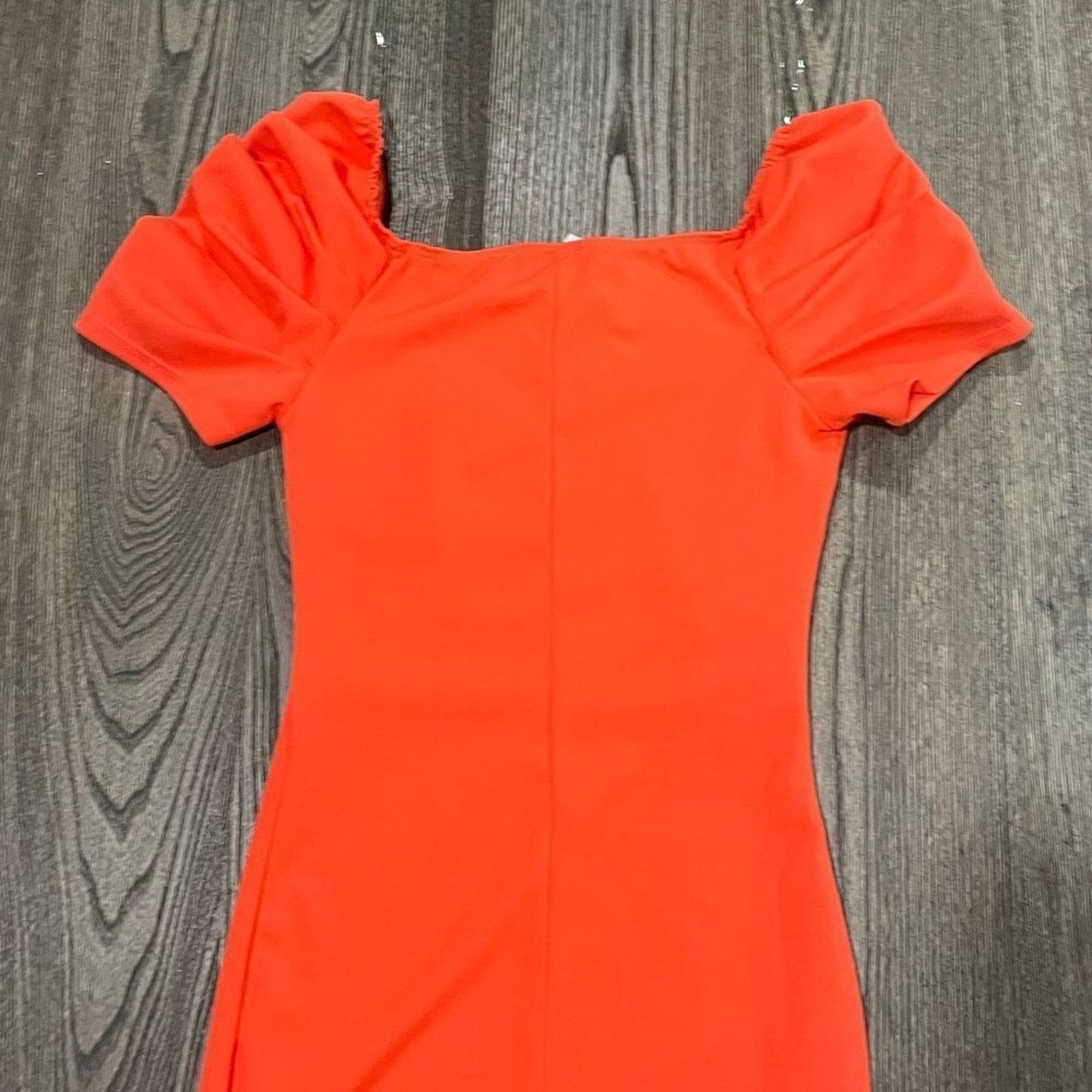 Vintage Gibiu Dress Mini Puff Sleeve Square Neck Fitted Bodycon Sz S Size S / US 4 / IT 40 - 8 Thumbnail