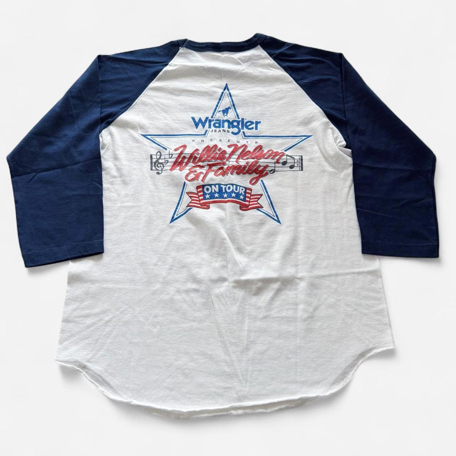 Other Vintage 80s Willie Nelson On the Road Again Raglan Concert Size US XL / EU 56 / 4 - 4 Thumbnail
