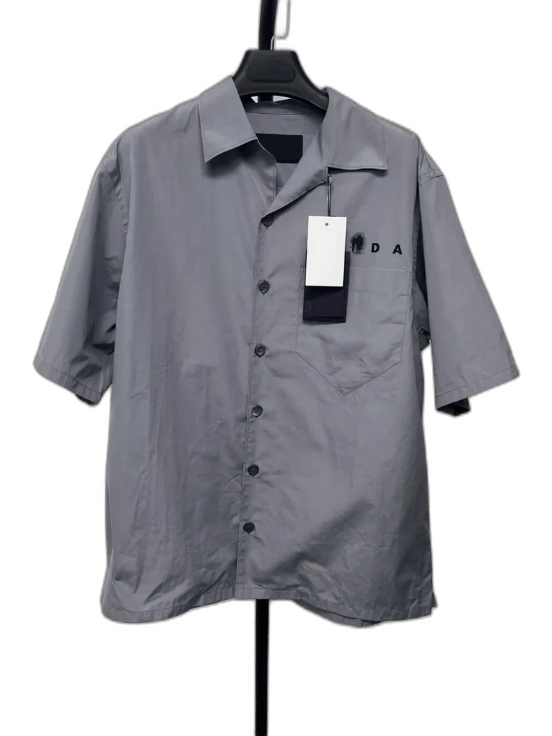 Prada Prada Logo Print Short Sleeve Casual Shirt Size US M / EU 48-50 / 2 - 1 Thumbnail