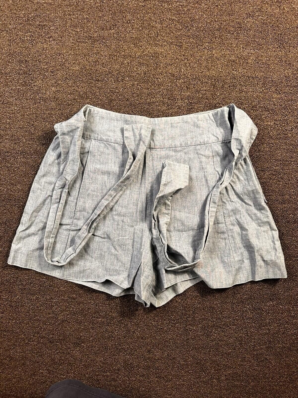 J.Crew J.Crew Womens Blue Chambray High Rise Short Side Zip Size 10 Size 32" / US 10 / IT 46 - 2 Thumbnail