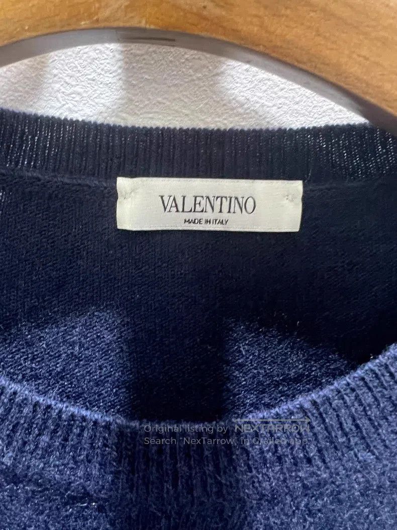 Valentino Valentino Blue long-sleeved sweater Size L / US 10 / IT 46 - 5 Thumbnail