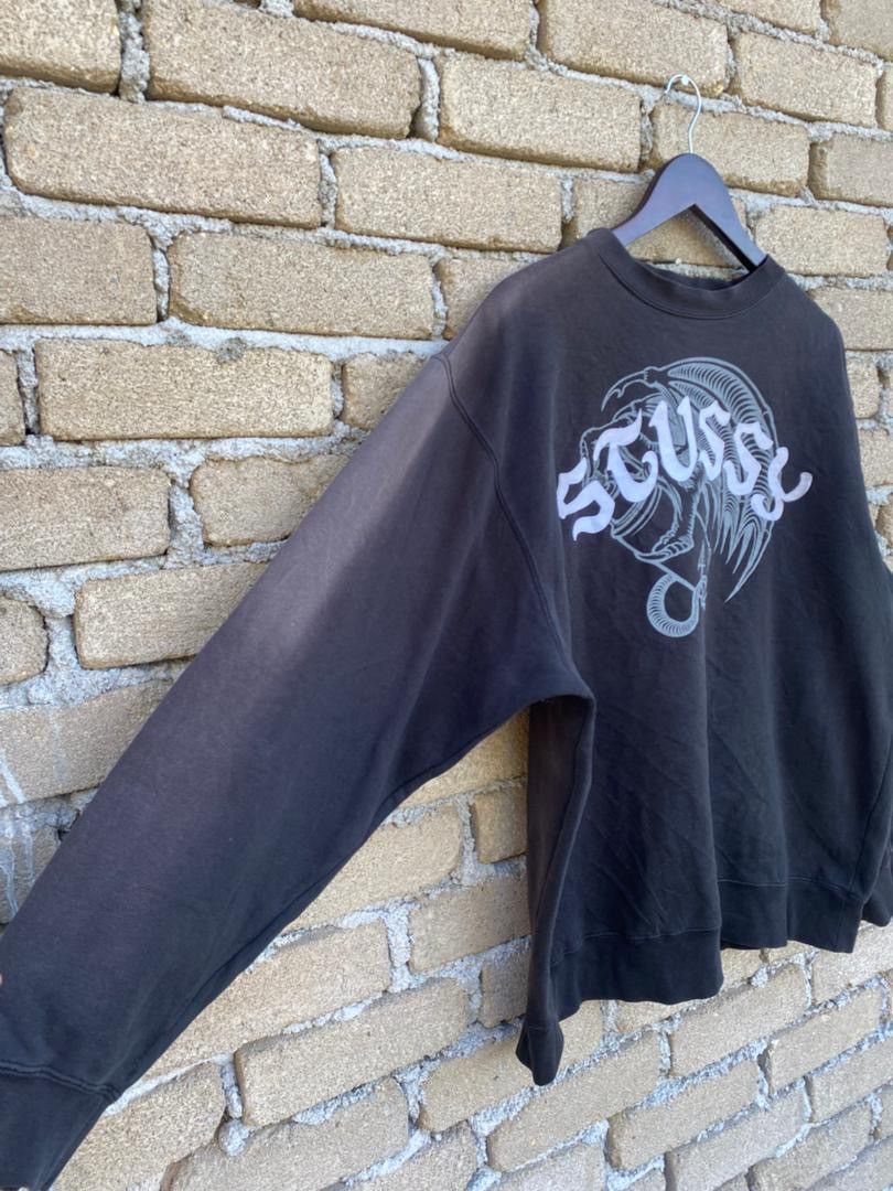 Stussy Stussy Rare Design Big Logo Crewneck Sweatshirt Size US L / EU 52-54 / 3 - 5 Thumbnail