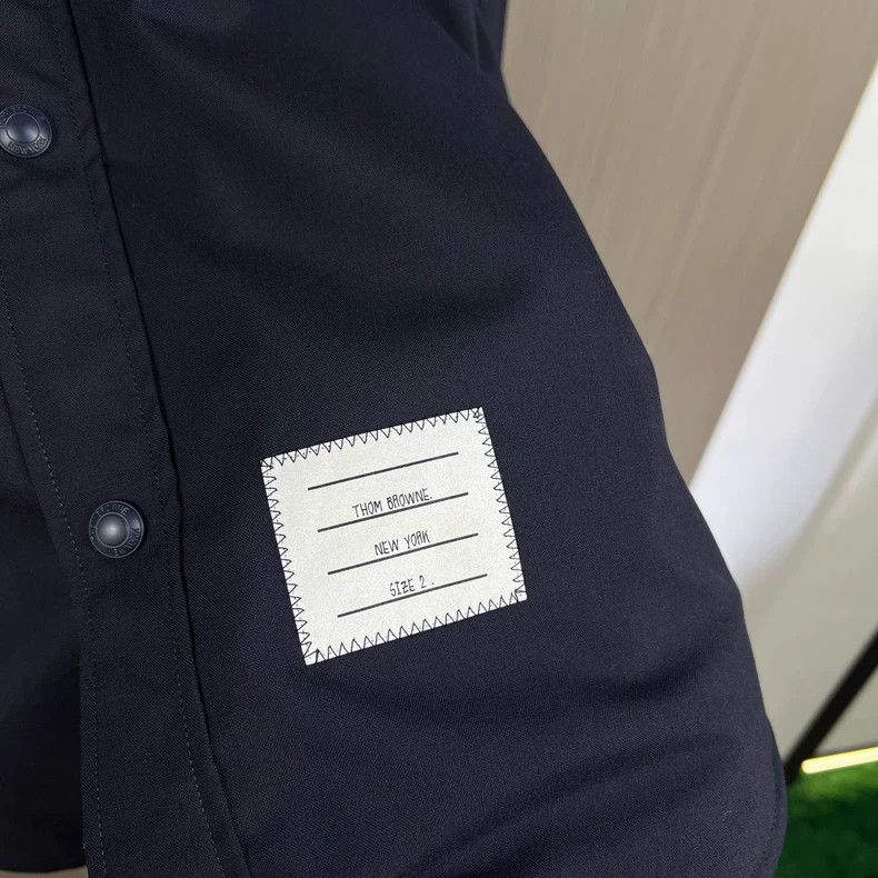 Thom Browne Thom Browne size2 Wool striped four-barrel shirt jacket Size US M / EU 48-50 / 2 - 5 Thumbnail
