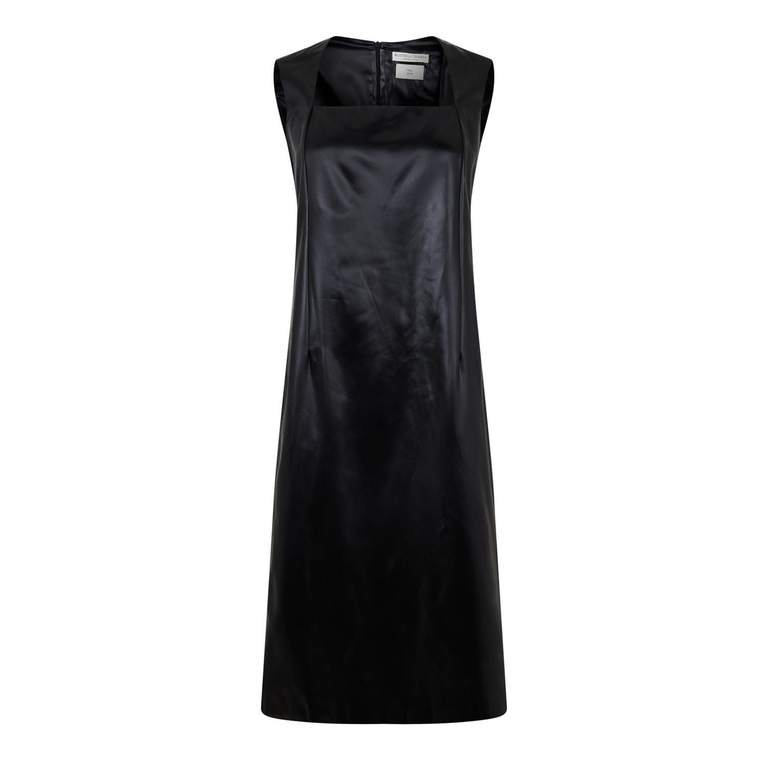 Bottega Veneta Bottega Veneta Square Neck Midi Slip Dress in Black Size XS / US 0-2 / IT 36-38 - 1 Thumbnail