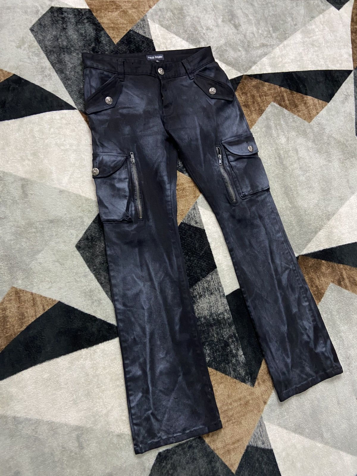 Hysteric Glamour Vice Fairy Y2K Japanese Flared Cargos Pattern Size US 31 - 2 Thumbnail