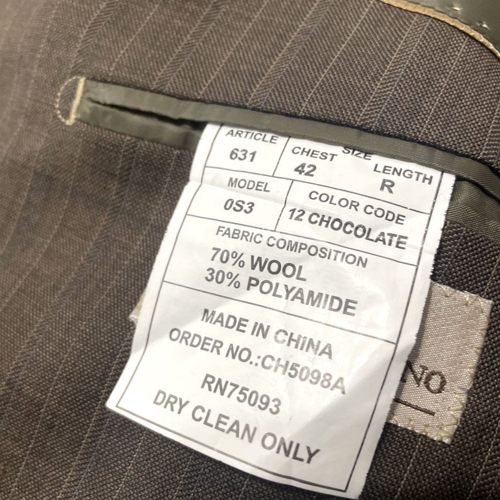 Valentino Franco Valentino vtg Brown Sport Coat Men 42 R Wool Stripe Retro 1970s EUC - Valentino Sport coat, Men, 42, Brown, Wool Stripe, 1970s, EUC Size US XS / EU 42 / 0 - 7 Thumbnail