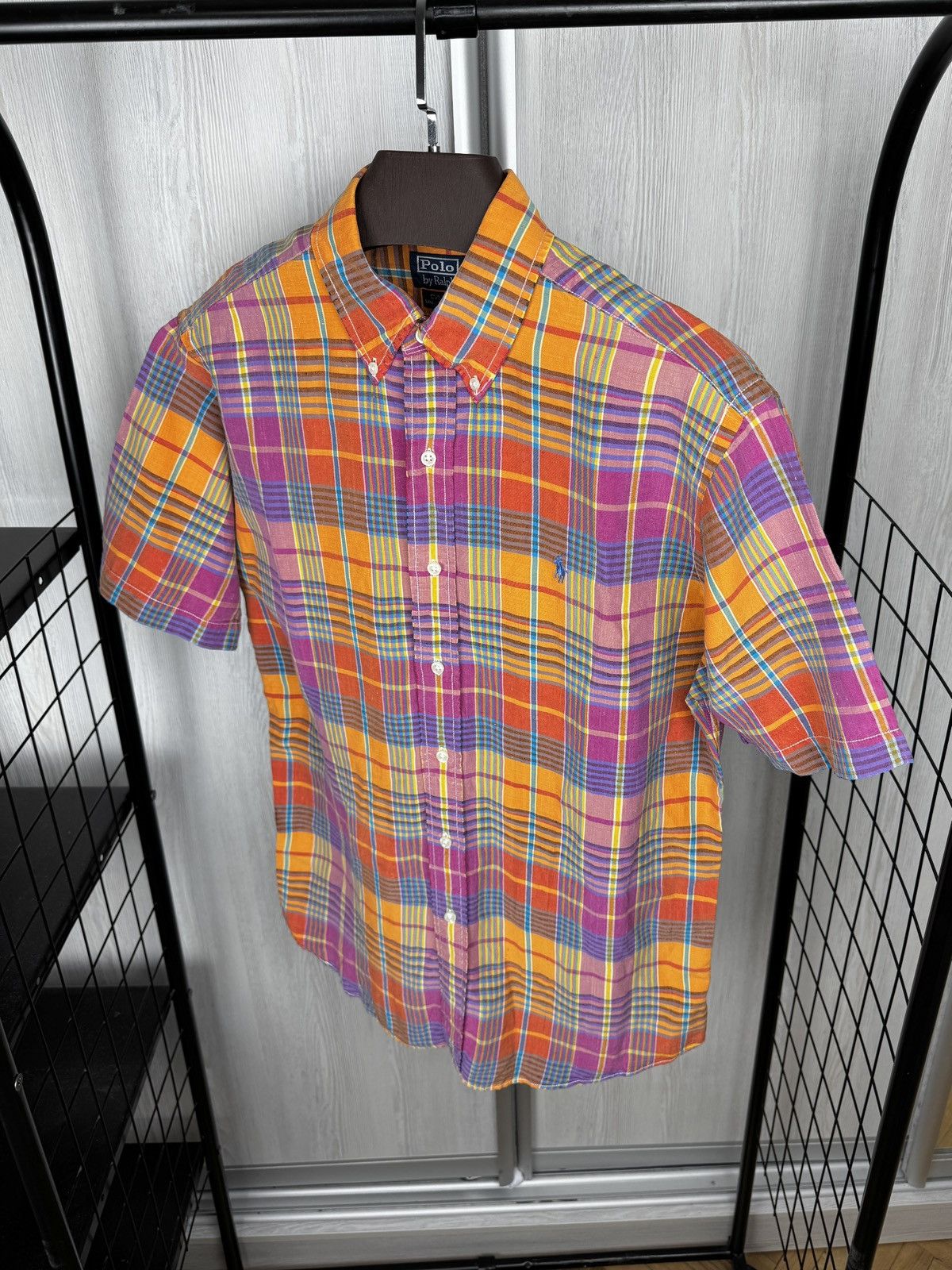 Polo Ralph Lauren Ralph Lauren Shirt Mens Madras Plaid Linen Silk Custom Fit M Size US M / EU 48-50 / 2 - 6 Thumbnail