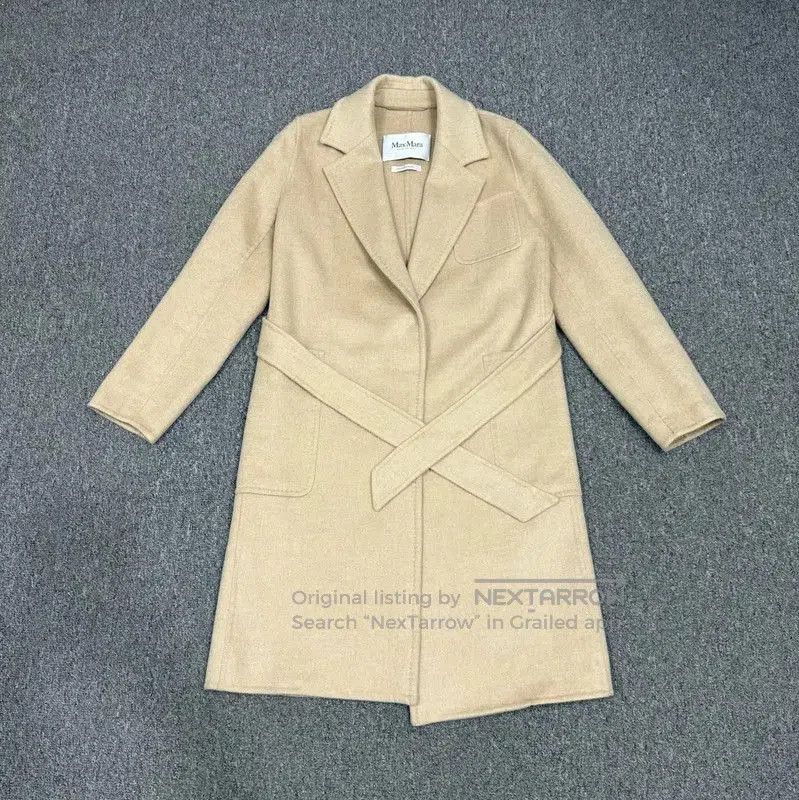 Max Mara MaxMara Beige Recycled Fiber Women's Coat . Size S / US 4 / IT 40 - 1 Thumbnail