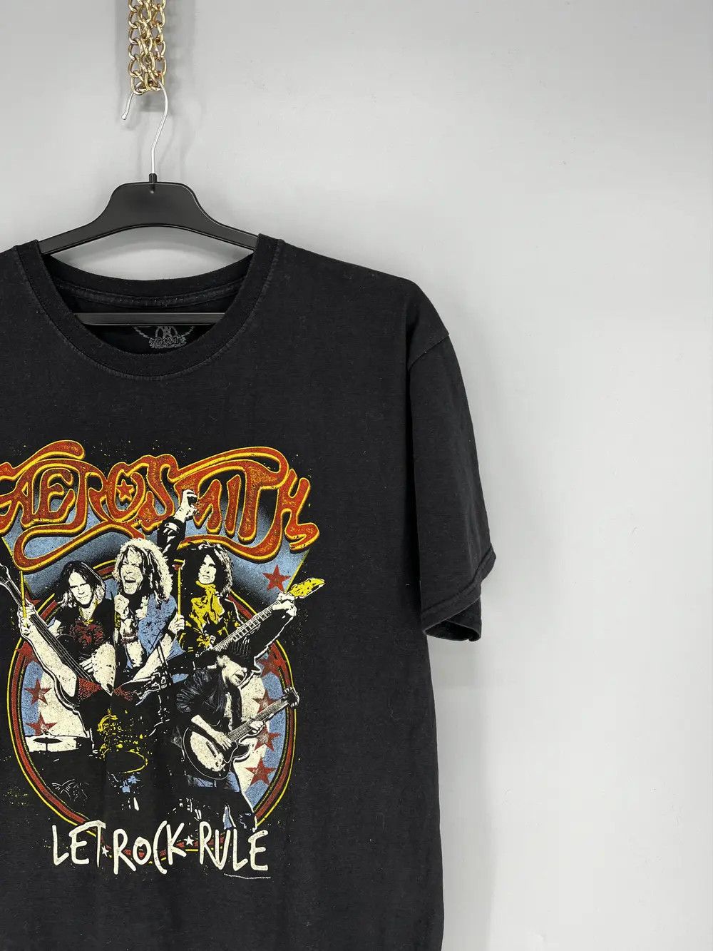 Band Tees Y2K Vintage Aerosmith World Tour T-Shirt Band Rock Streetwea Size US L / EU 52-54 / 3 - 5 Thumbnail