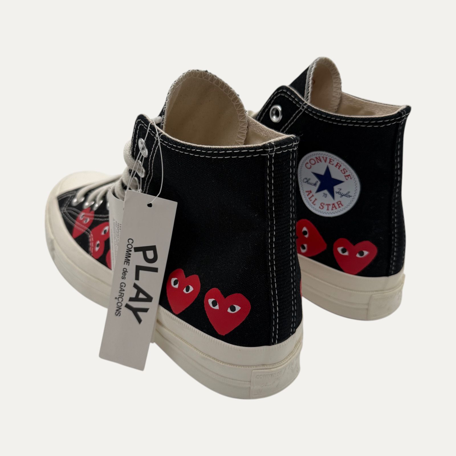 Comme des Garcons CDG High Top Chuck Multi-Heart Black Size US 8 / EU 41 - 3 Thumbnail