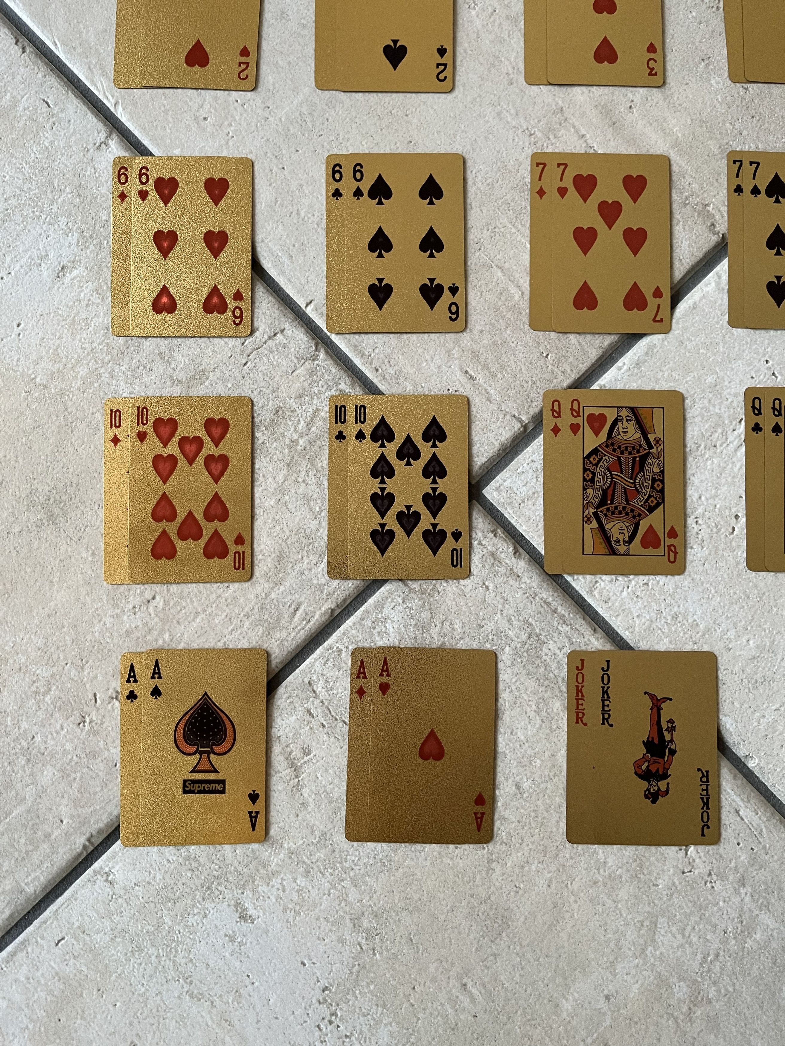 Supreme FW13 Supreme Gold Foil Deckcards Size ONE SIZE - 5 Thumbnail