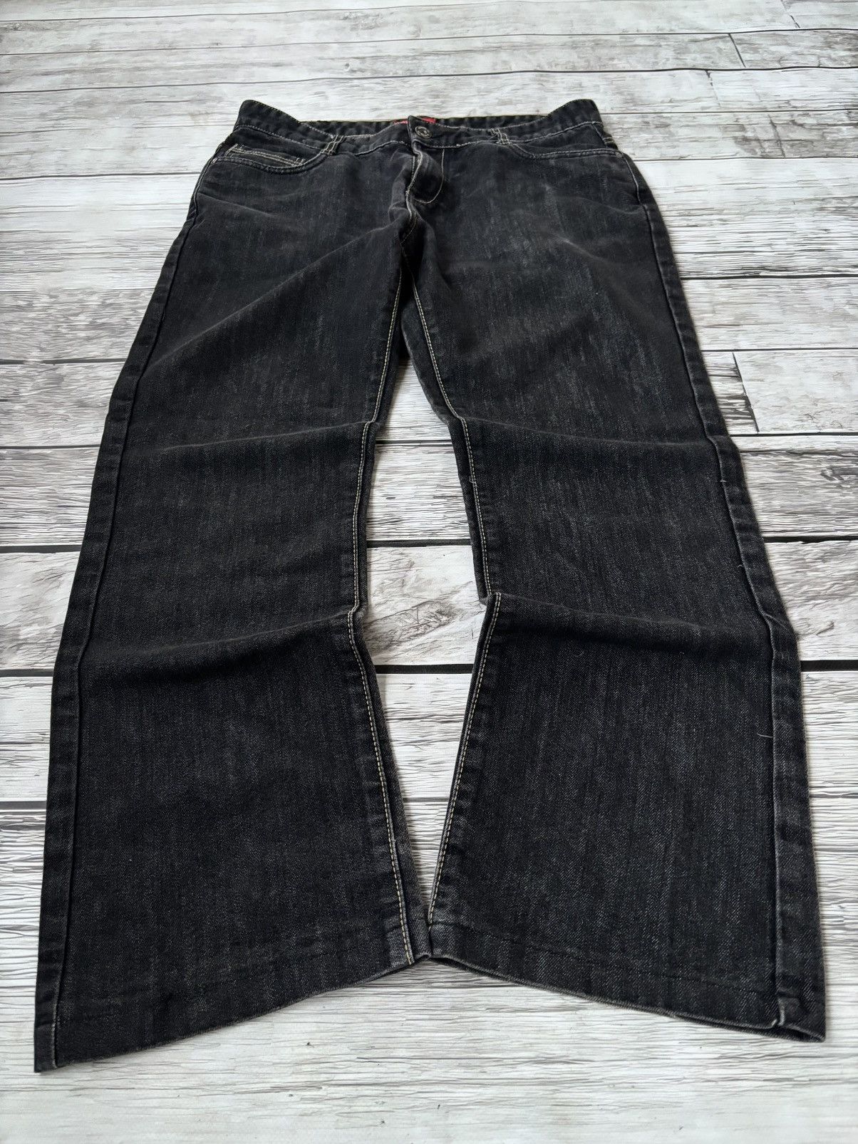 JNCO × Japanese Brand Vintage Baggy Rap sk8 Jnco Style Washed Jeans y2k Size US 32 / EU 48 - 2 Thumbnail