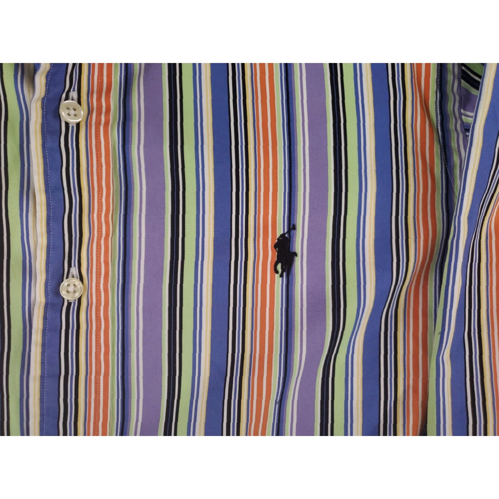 Polo Ralph Lauren Polo Ralph Lauren Westerton Striped Long Sleeve Shirt Mens M Multicolor Custom Fit Vertical Button-Up Size US M / EU 48-50 / 2 - 2 Thumbnail
