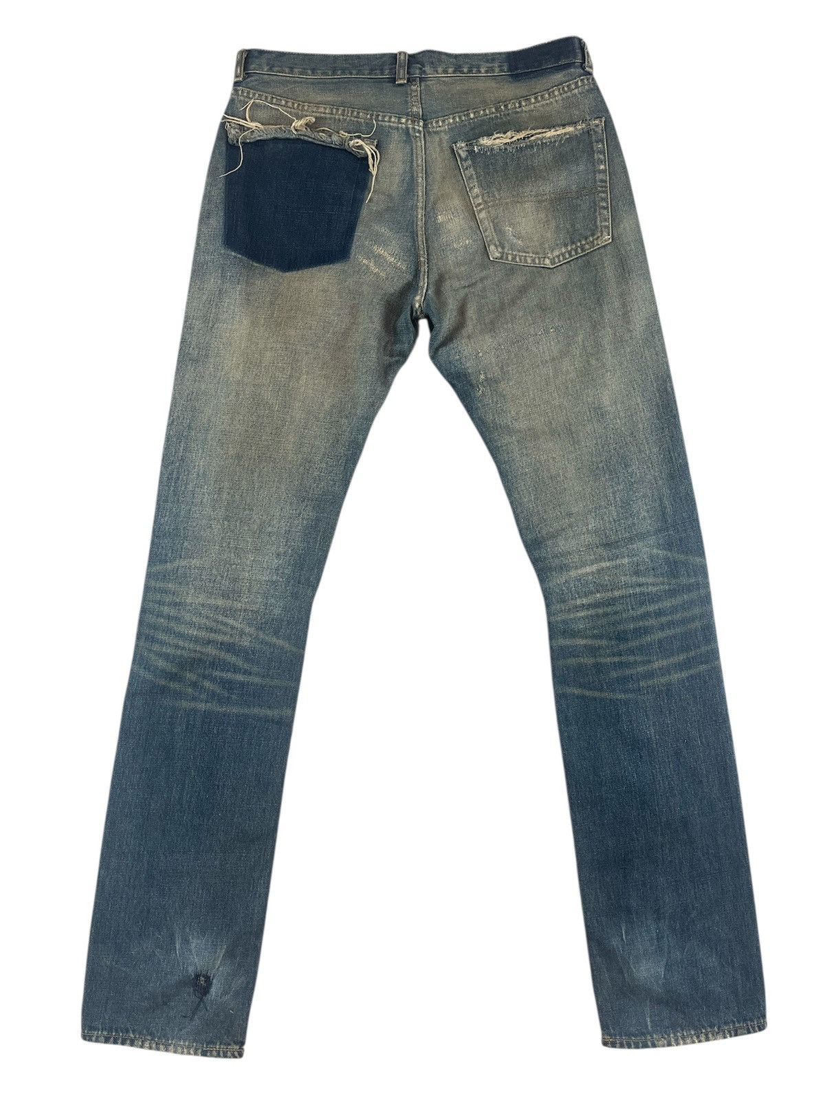 Undercover Undercover AW04 “But Beautiful” 68 Red Yarn Denim Men's