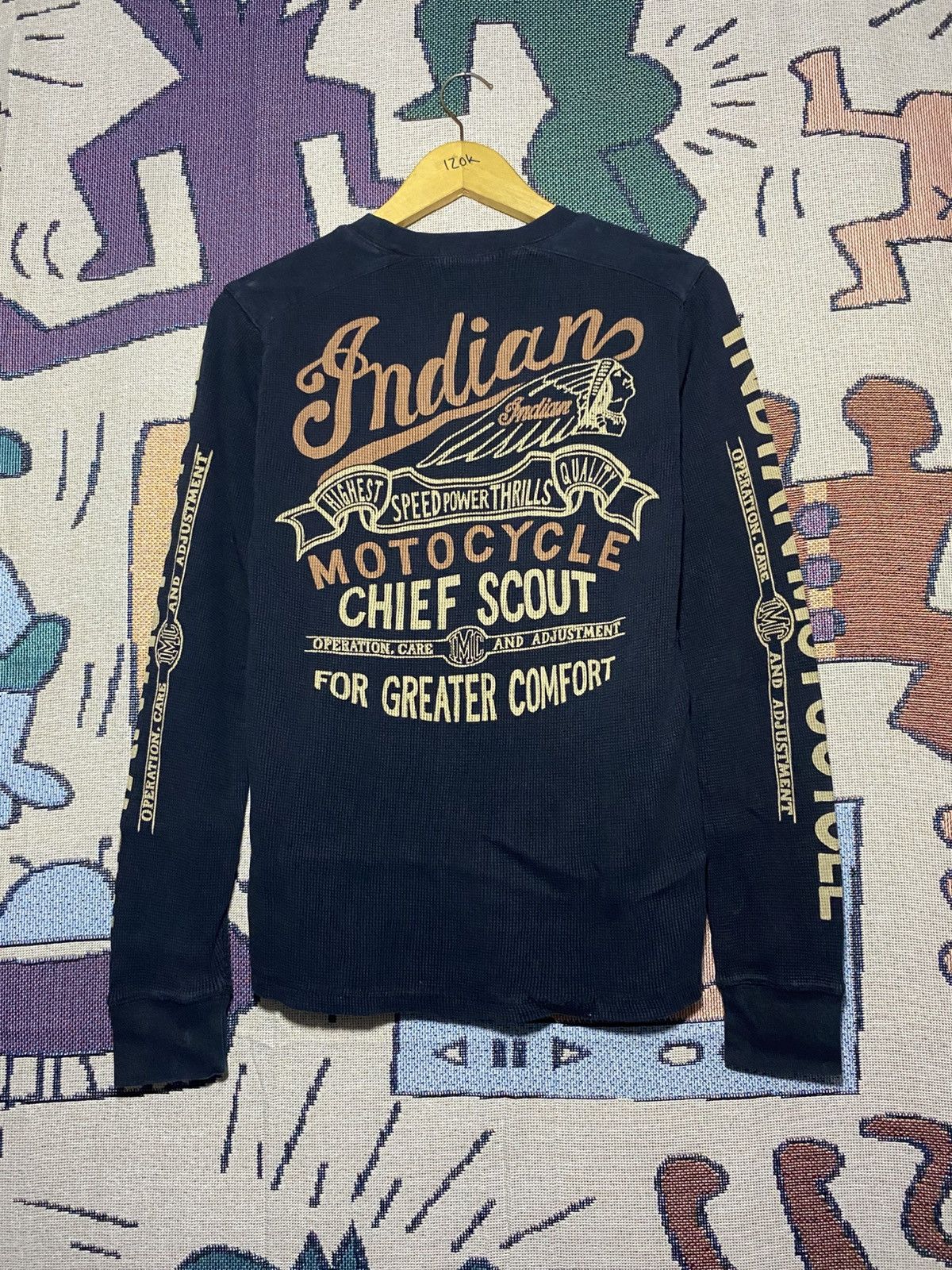 Japanese Brand Indian Motocycle Springfield Mass Racing Vintage Size US M / EU 48-50 / 2 - 1 Thumbnail