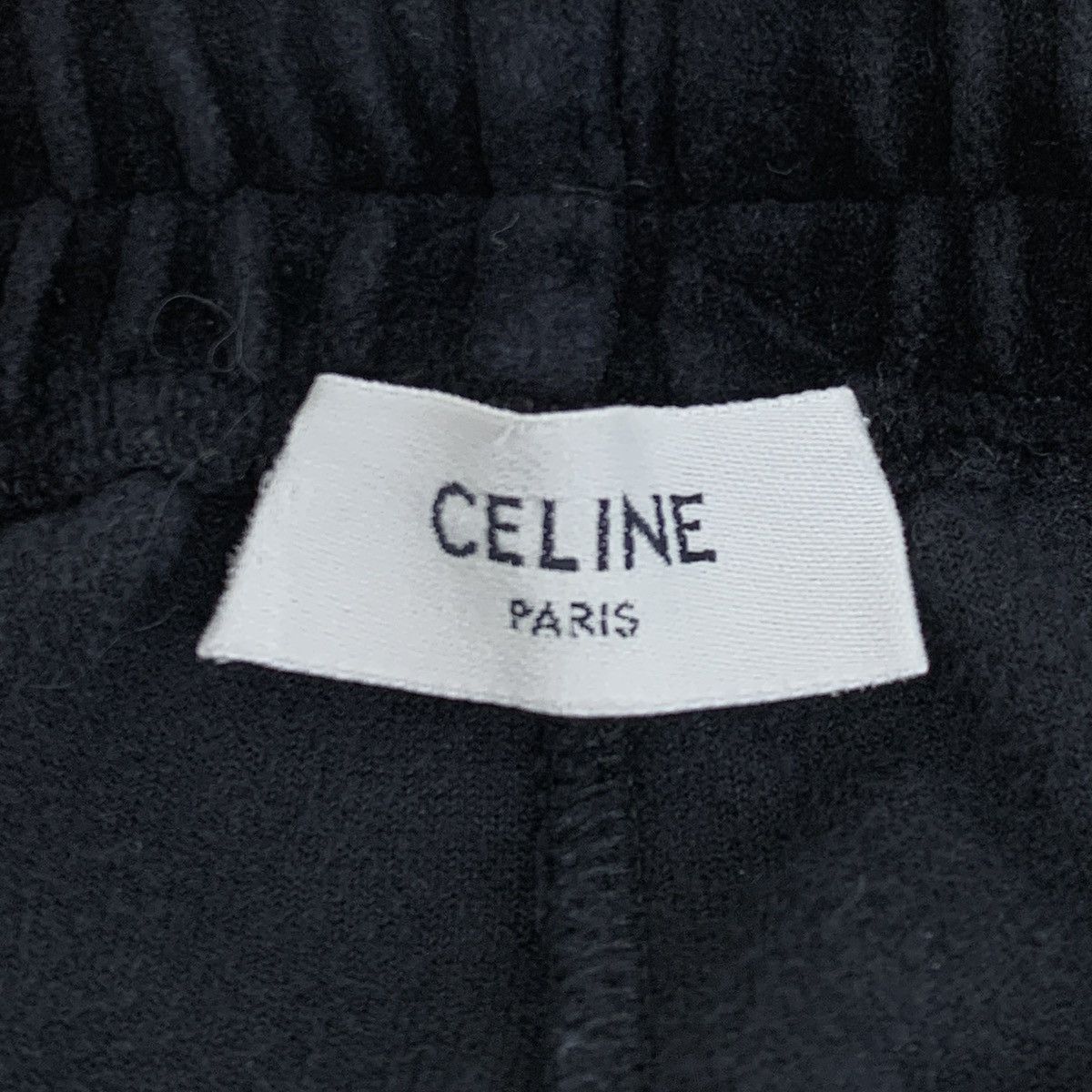 Celine Celine Black Logo Embroidered Cotton Casual Pants K26WX Size 26" / US 2 / IT 38 - 5 Thumbnail