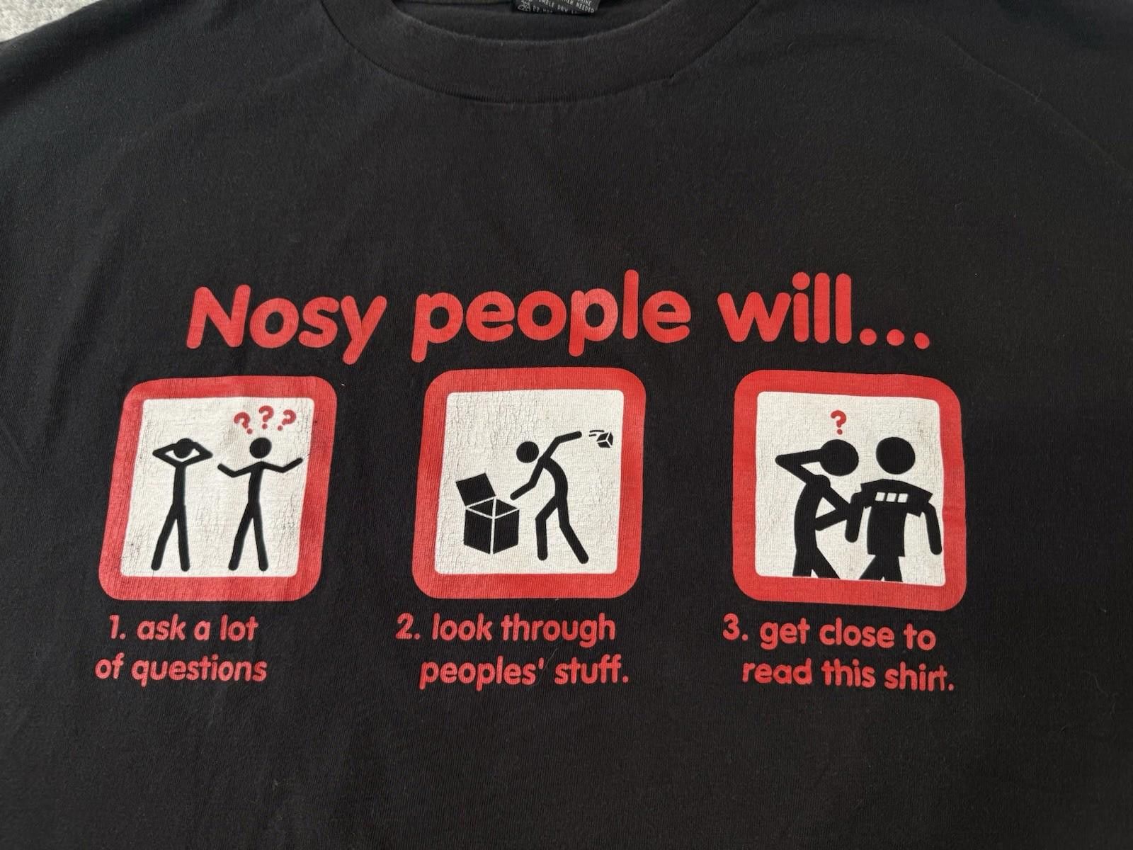 Vintage Vintage 90s Statement Comedy Funny T-Shirt Large XL Size US XL / EU 56 / 4 - 3 Thumbnail