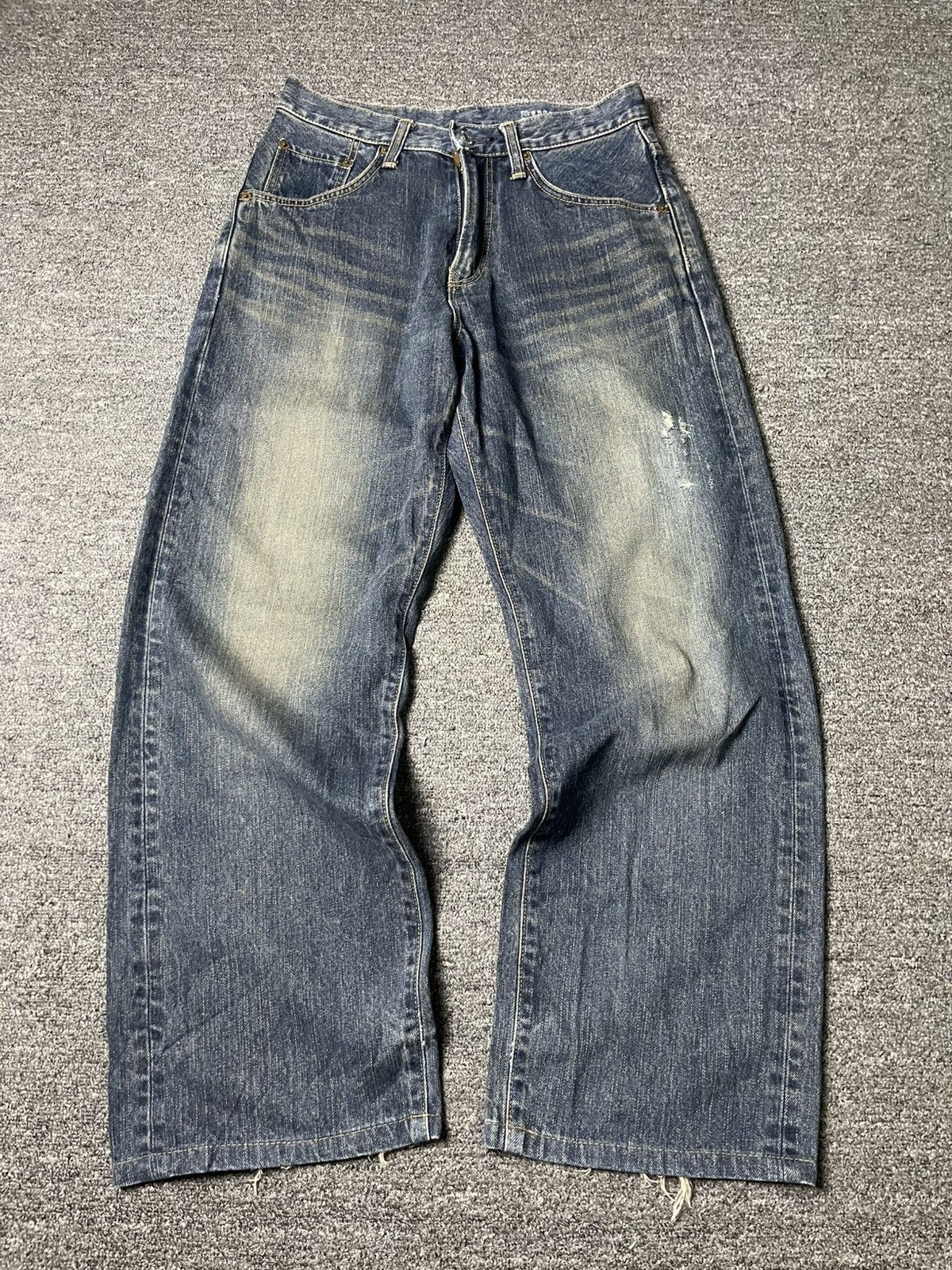 Edwin × Vintage Vintage EDWIN Brand Baggy Jeans (91) Size US 28 / EU 44 - 1 Thumbnail