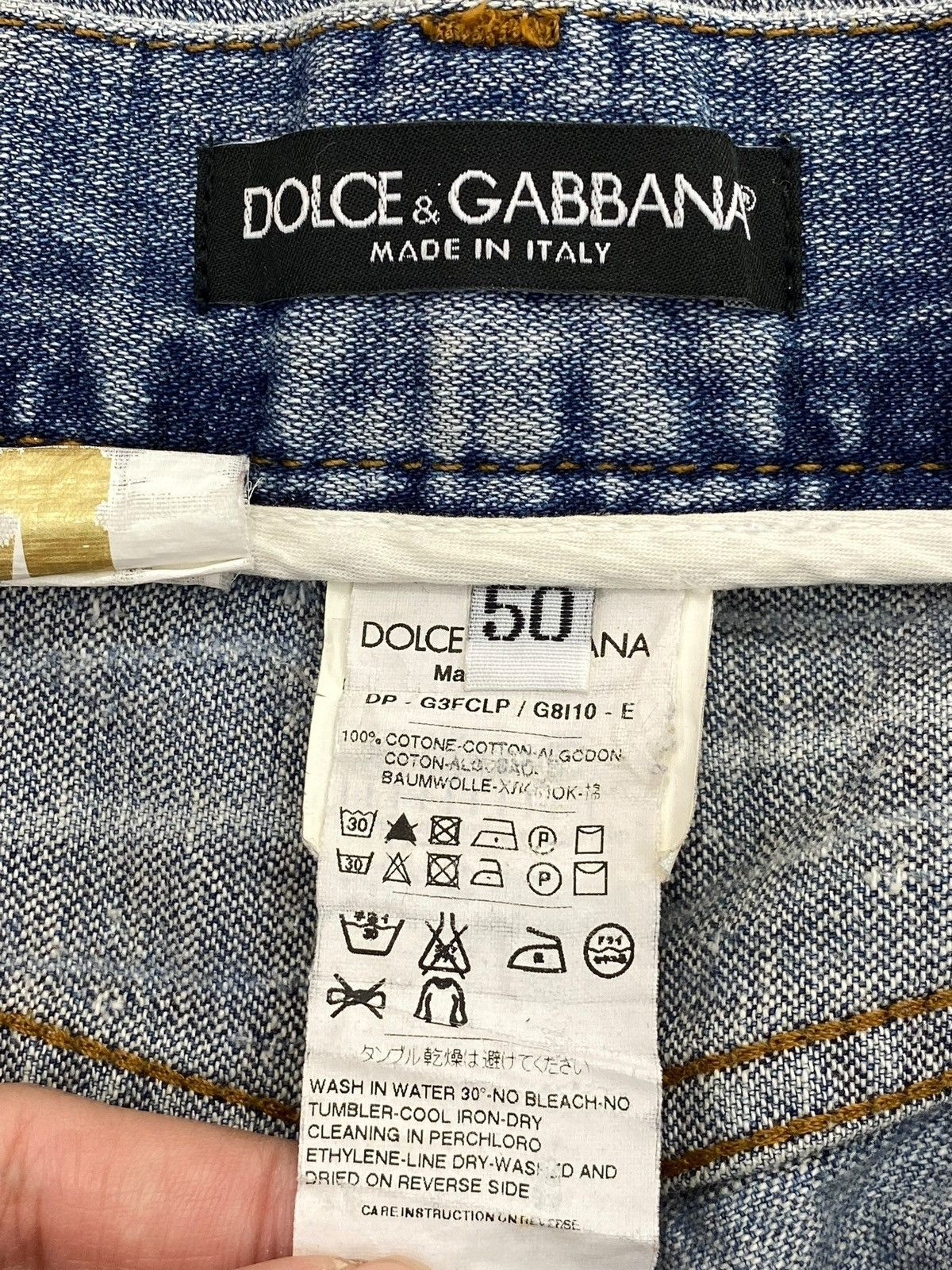 Dolce & Gabbana Dolce & Gabbana Faded Style Ripped Jeans Size US 36 / EU 52 - 12 Thumbnail