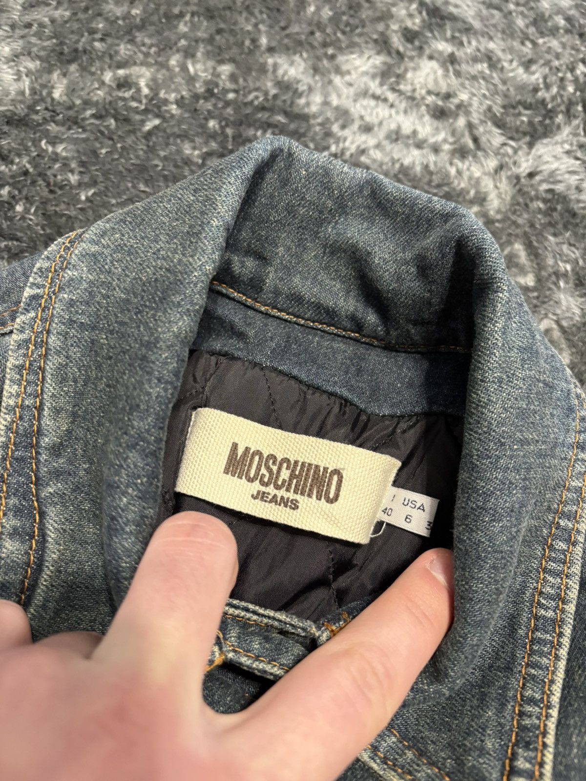 Moschino RARE Vintage Moschino Heavy Y2K Denim Jacket Size M / US 6-8 / IT 42-44 - 7 Thumbnail