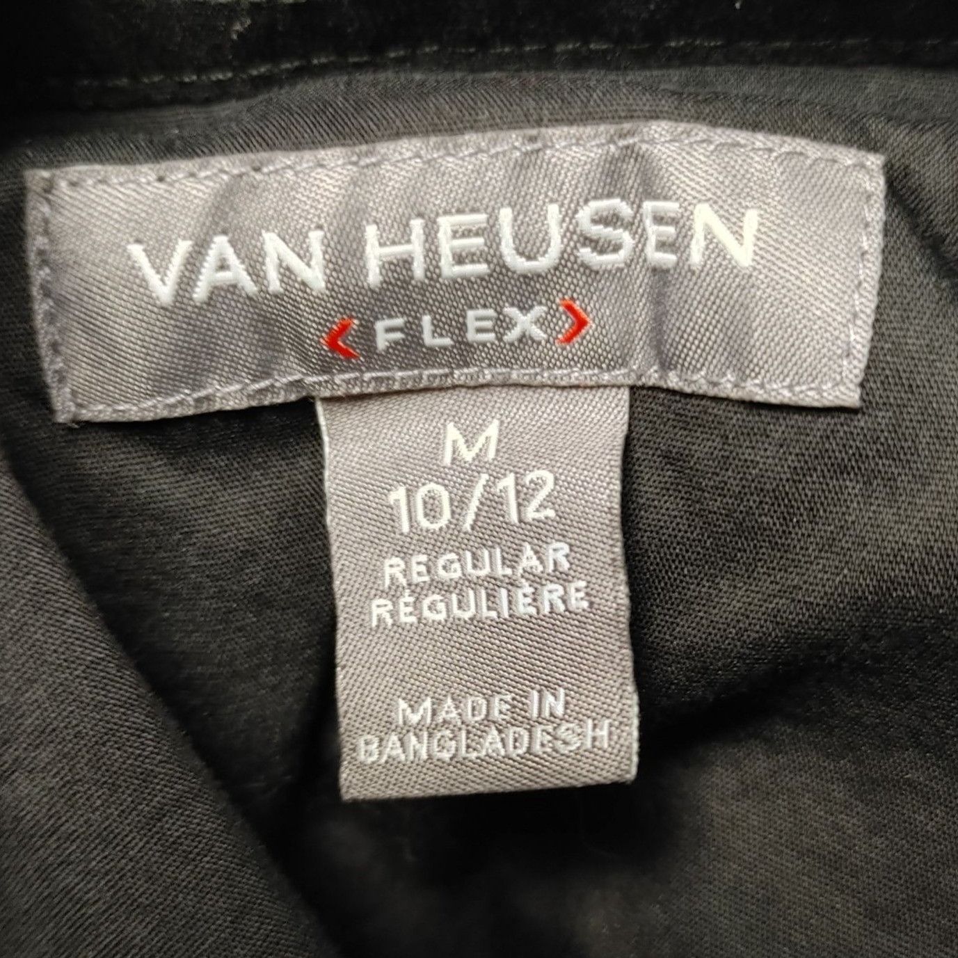 Van Heusen Van Heusen Flex Boy's Black Long Sleeve Button Down Dress Sh Size M / US 6-8 / IT 42-44 - 3 Thumbnail